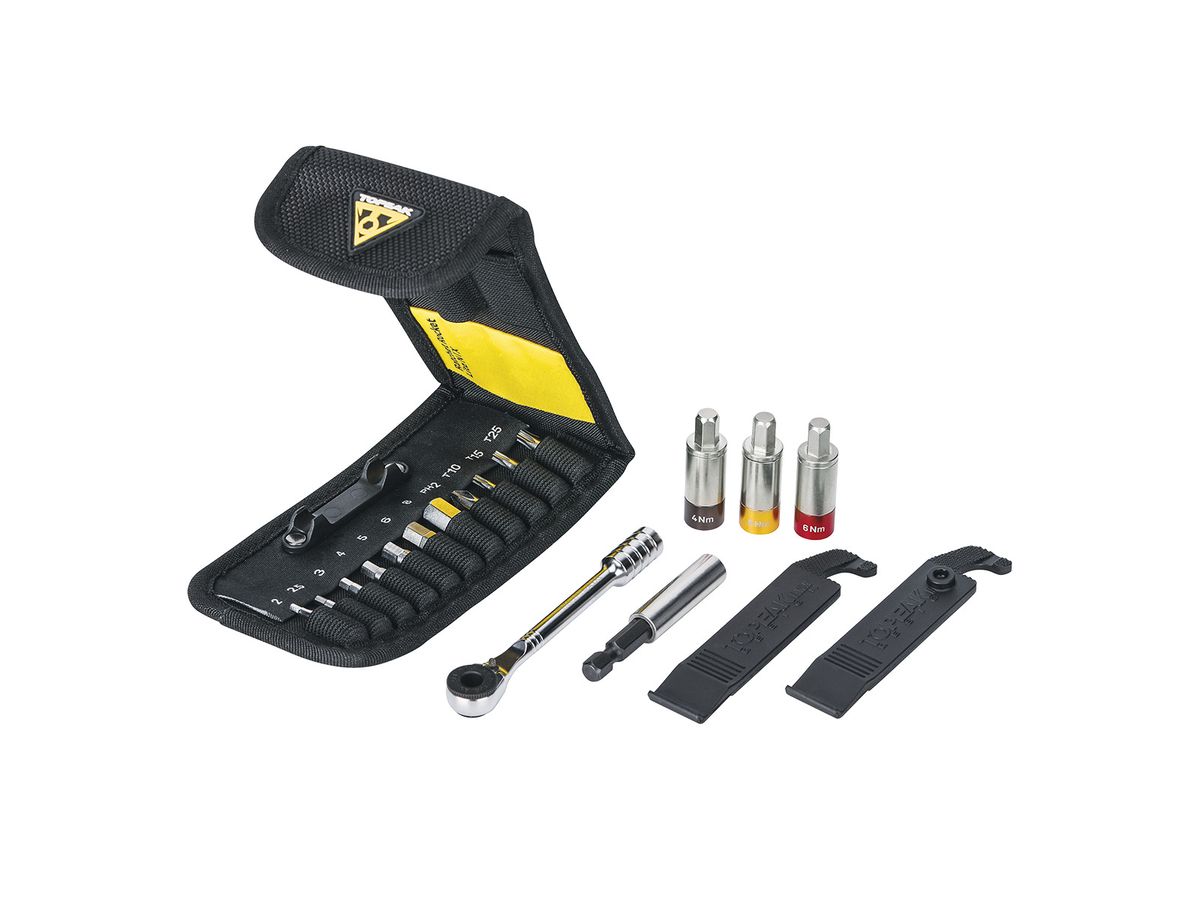 Topeak Torq Wrench Ratchet Rocket Lite NTX Multi - function Bicycle Repair Tool with 19 Functions