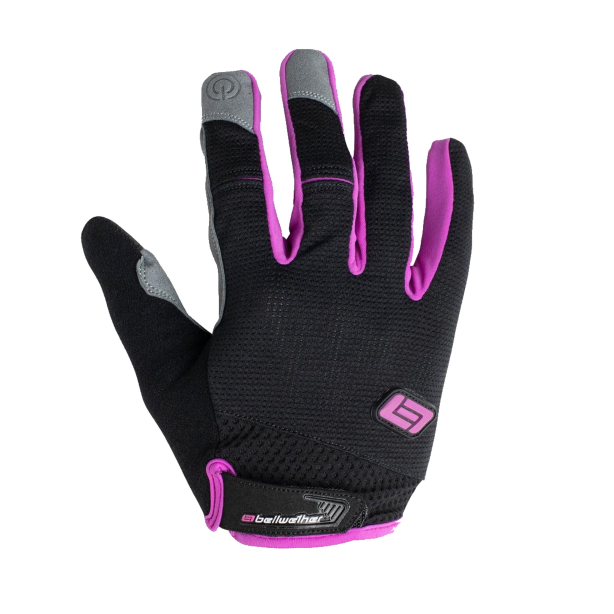 Bellwether Fashionable Women’s Direct Dial Cycling Gloves in Fuchsia Color