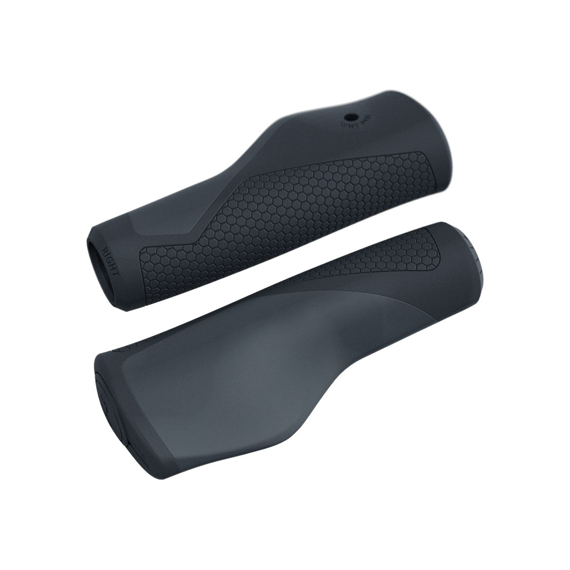 BBB Mamba Ergonomic Lock-On Handlebar Grips, 130mm, Black and Grey Color