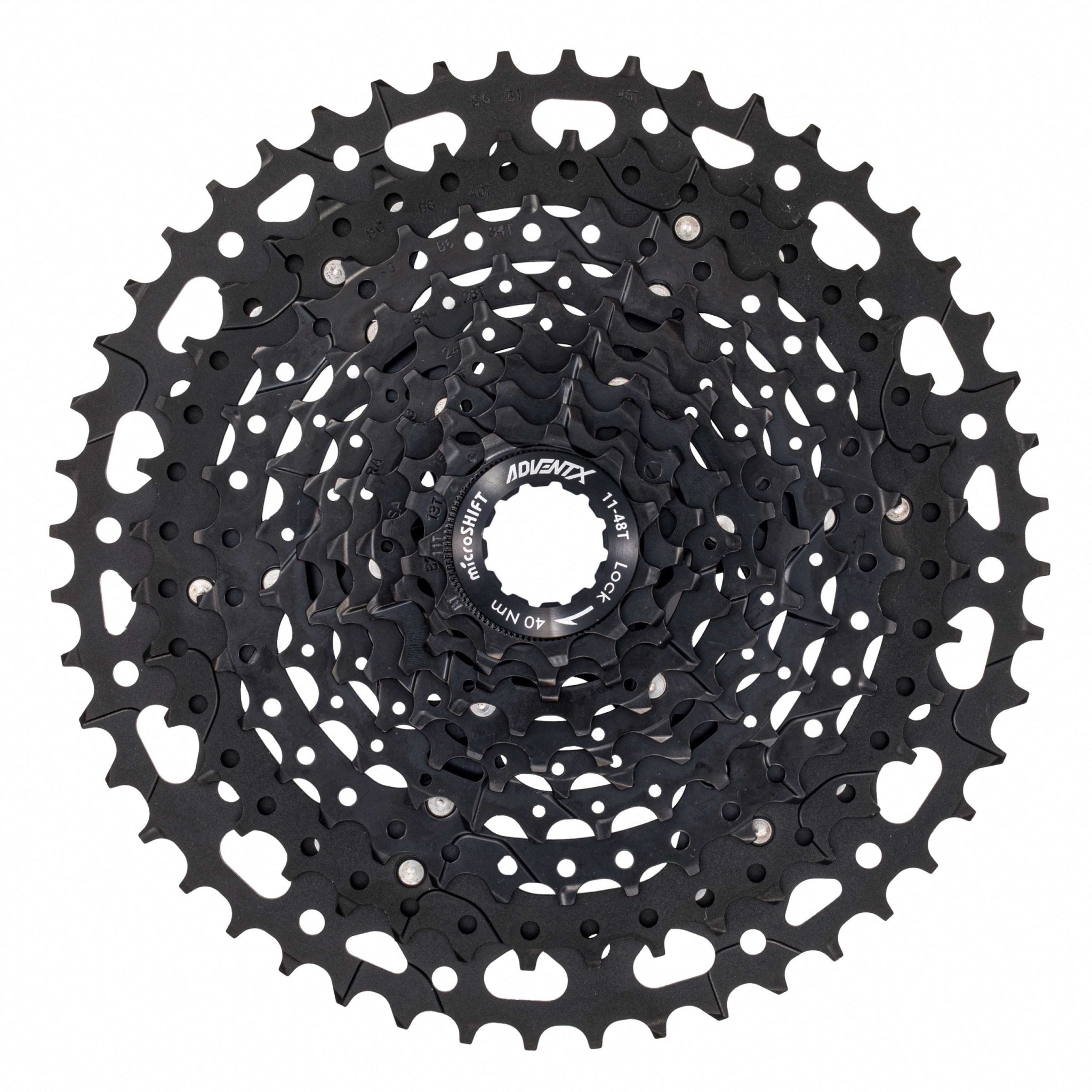 Microshift 10-Speed 11-48T Advent X Cassette for High-End Bicycle Drivetrains