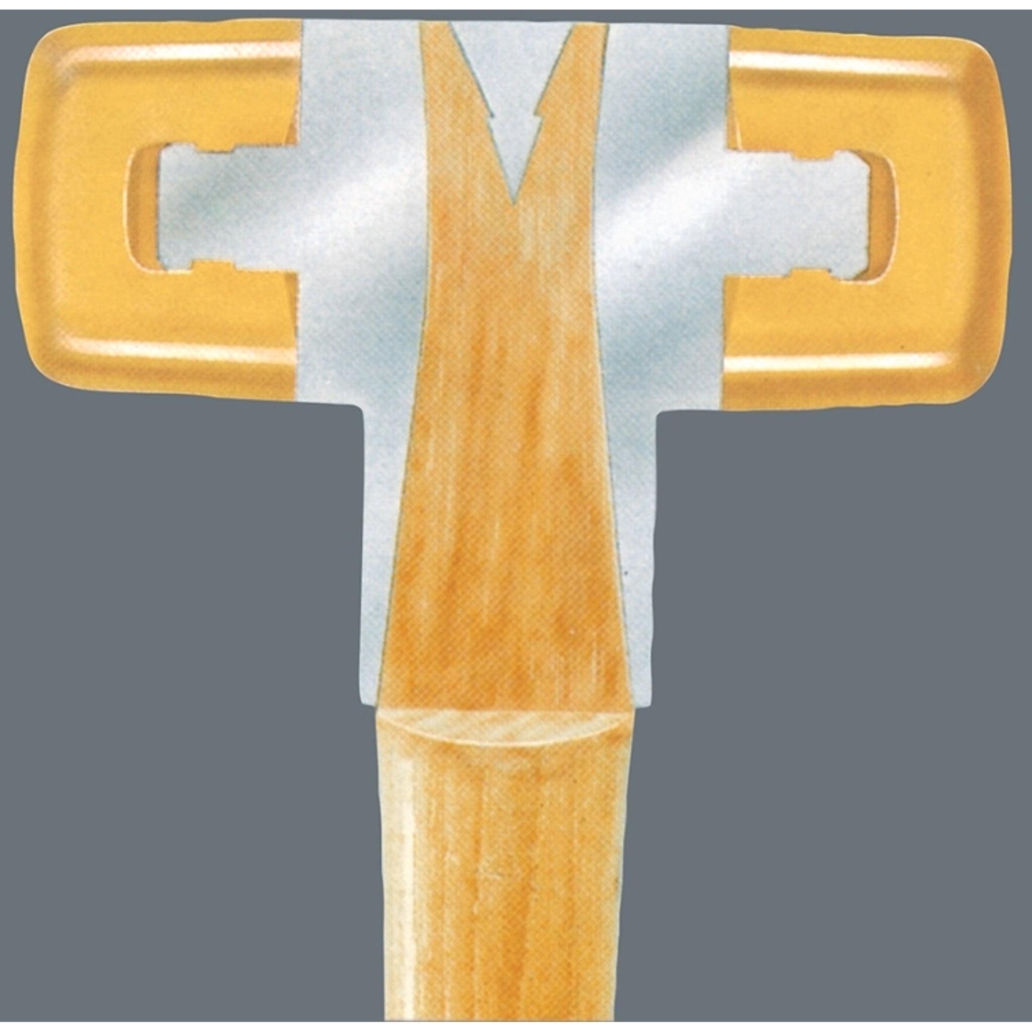Wera 36mm Soft-Faced Hammer with Durable Cellidor Head Sections