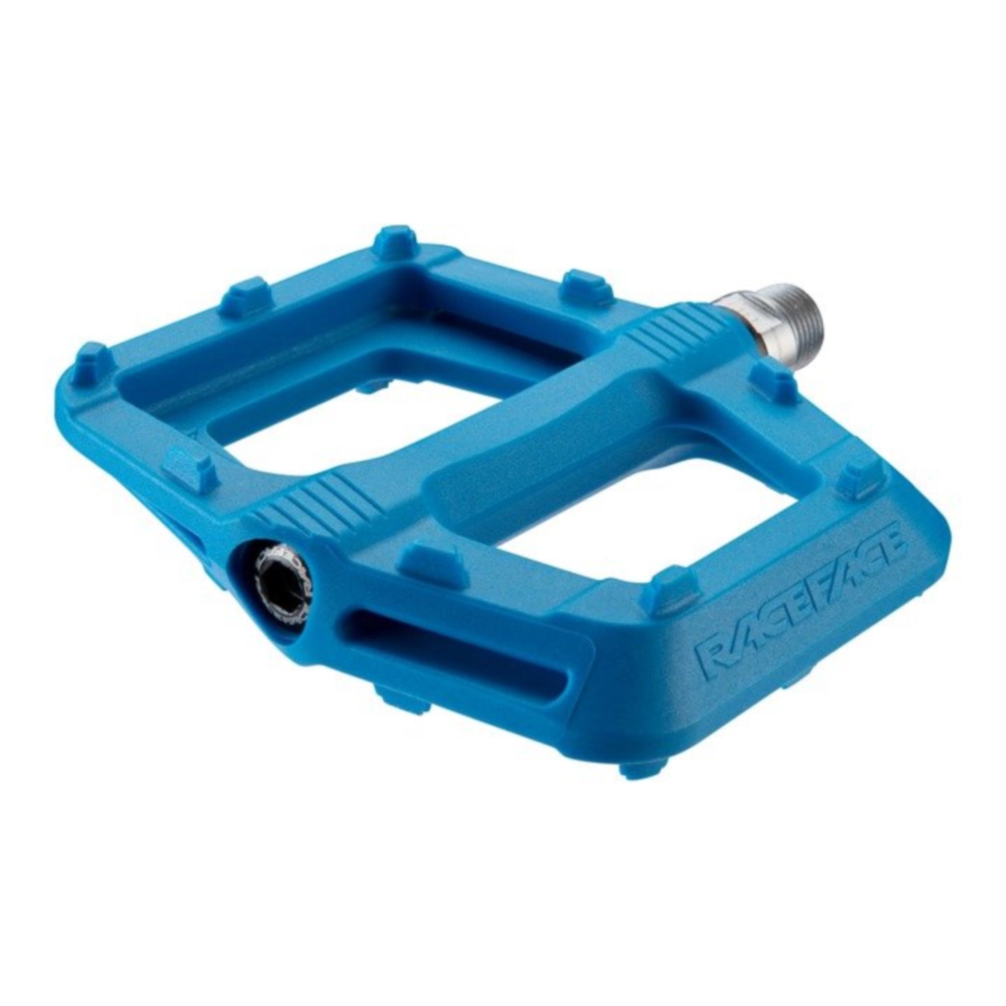 Blue Composite Race Face Ride Mountain Bike Pedals for Enhanced Cycling Performance