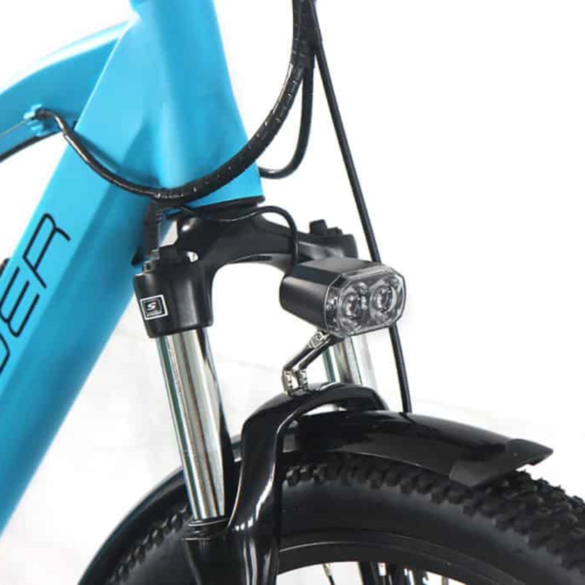 E-Rider Summit High-Performance Electric Trail Bike with 460wh Battery, 27.5-Inch Wheels, and Stunning Blue Color