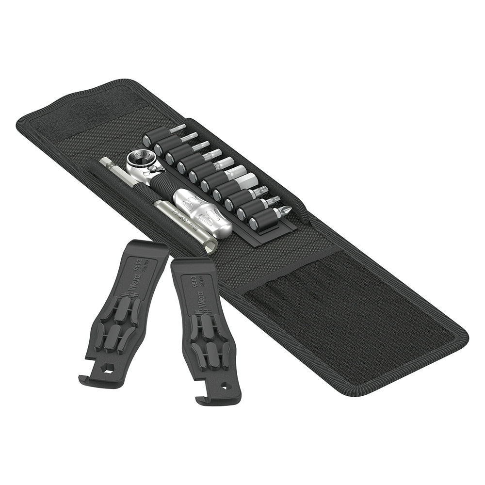 Wera Compact 14-Piece Bicycle Screwdriving Tool Set with Zyklop Mini