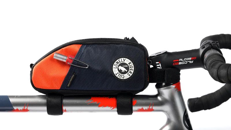 ULAC Neo Porter Nomadpak Trekking Pro 1.2L Top Tube Bicycle Storage Bag - Black and Grey