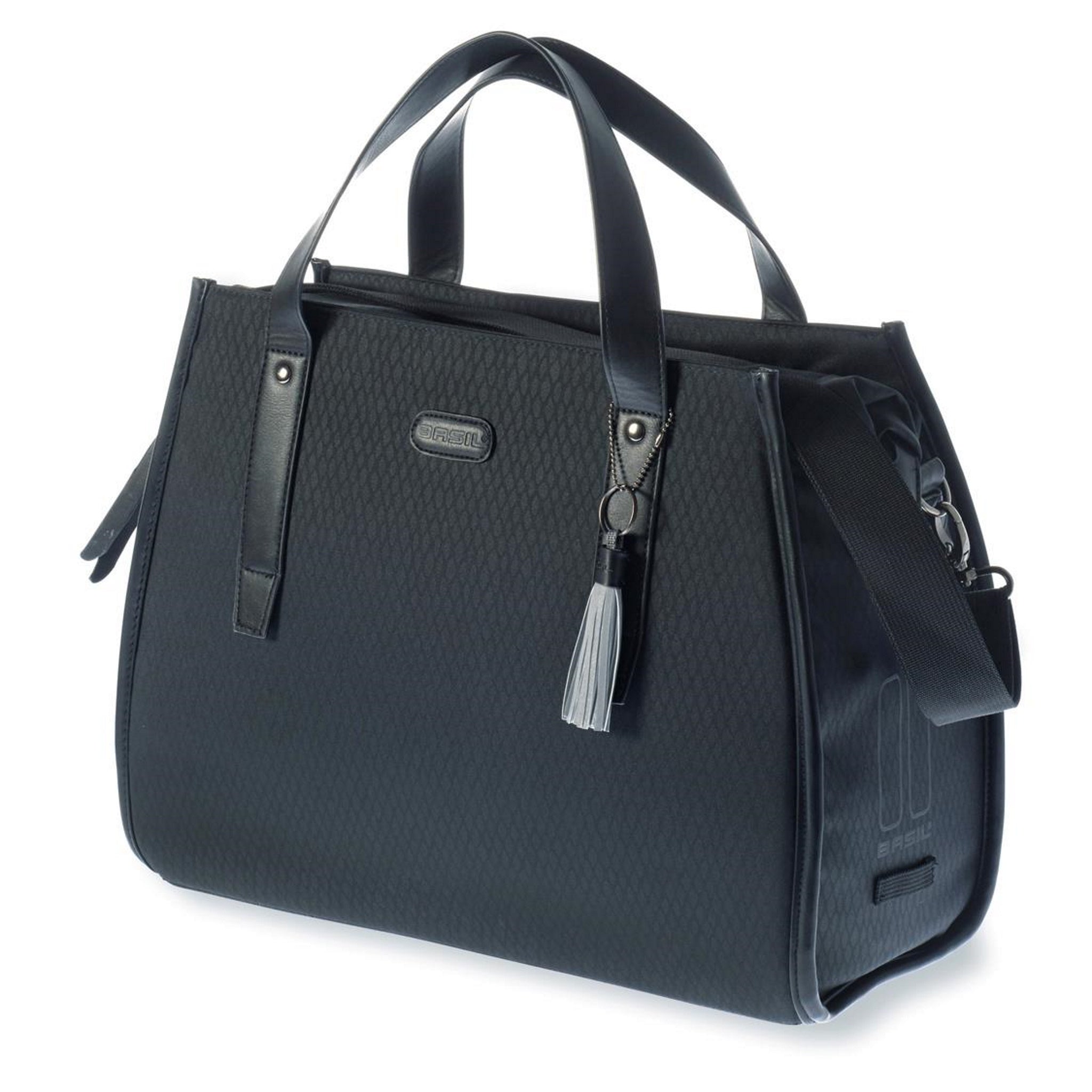17L Midnight Black Basil Noir Waterproof Business & Bicycle Shoulder Bag