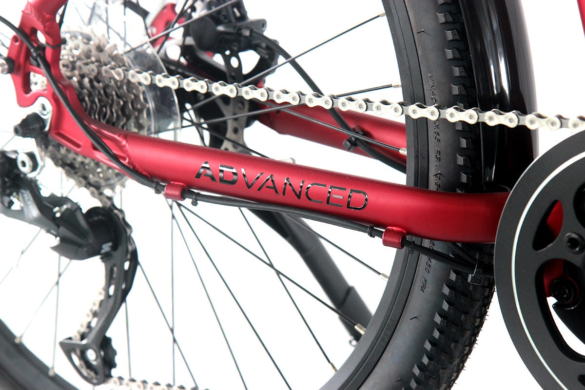 Advanced E-Rider Xtrail Electric Bike with 504wh Matt Red Battery