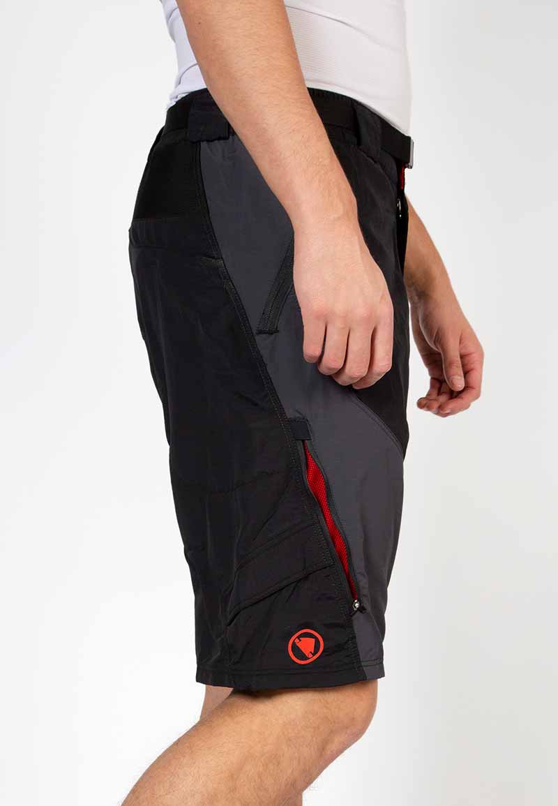 Endura Men's Durable Black Hummvee II Cycling Shorts with Padded Liner