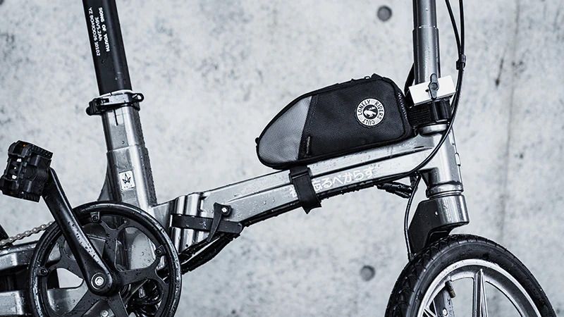 ULAC Neo Porter Nomadpak Trekking Pro 1.2L Top Tube Bicycle Storage Bag - Black and Grey