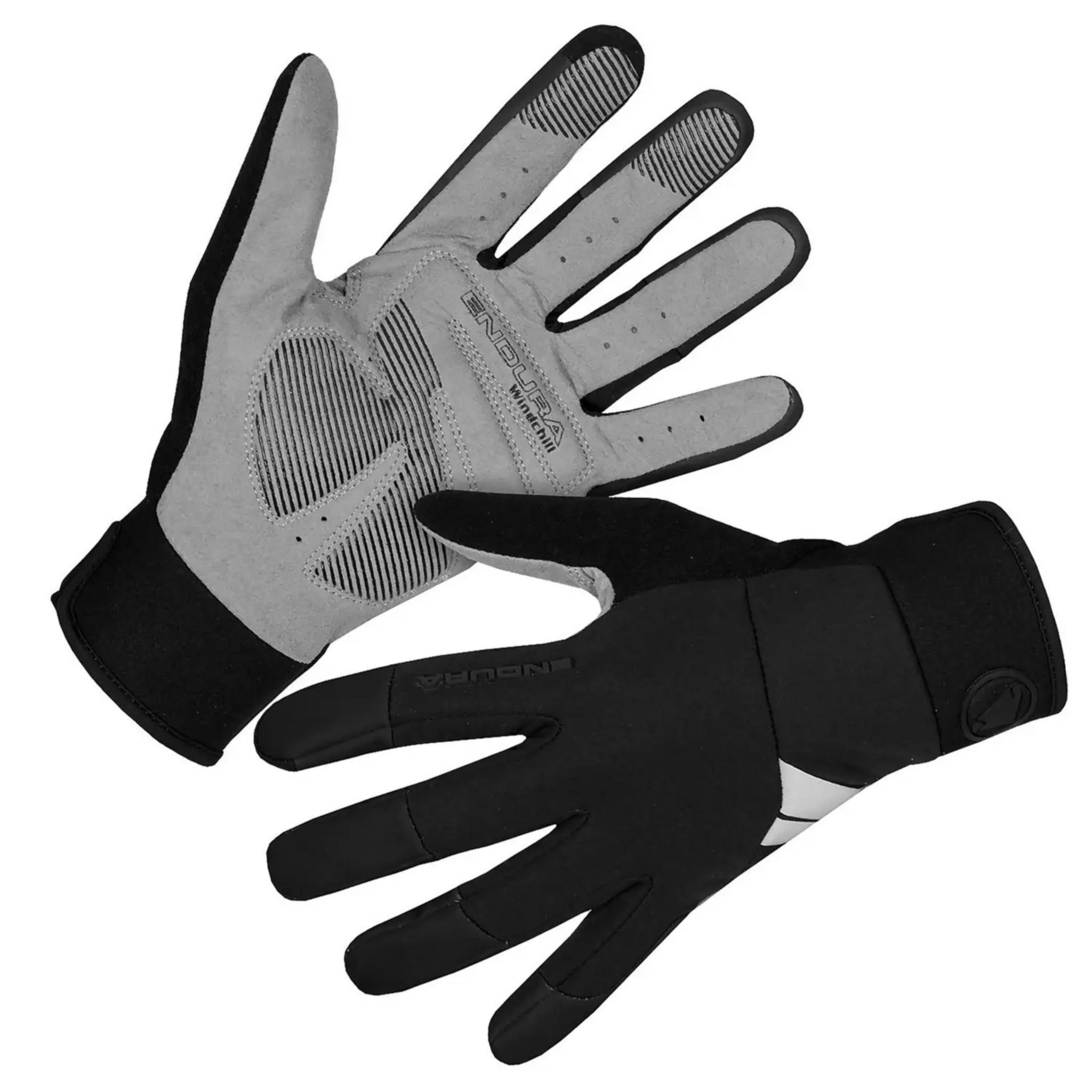 Endura Men's Wind-Resistant Winter Cycling Gloves in Sleek Black Color