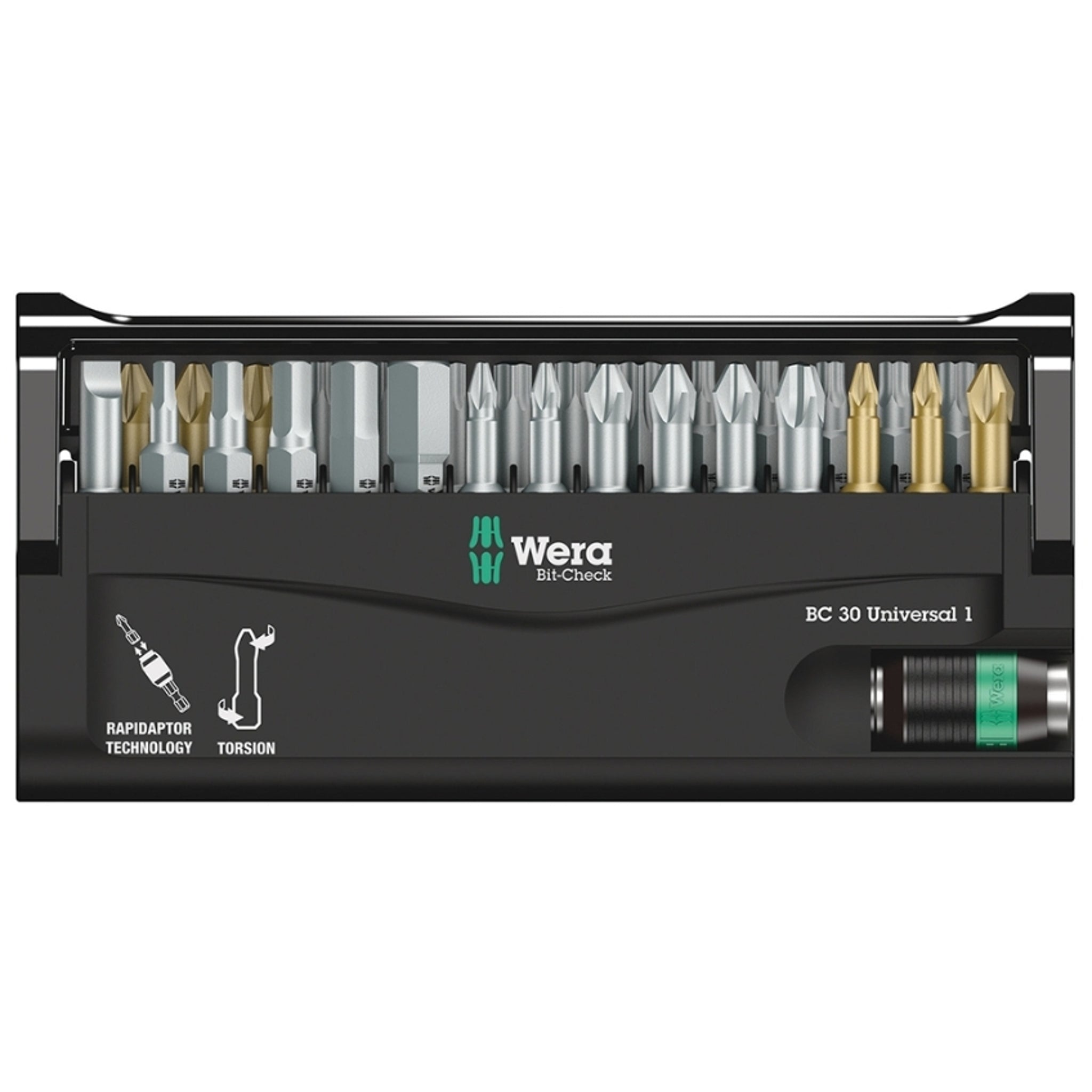 Wera 30 - Piece Universal Bit - Check Set for Versatile Use