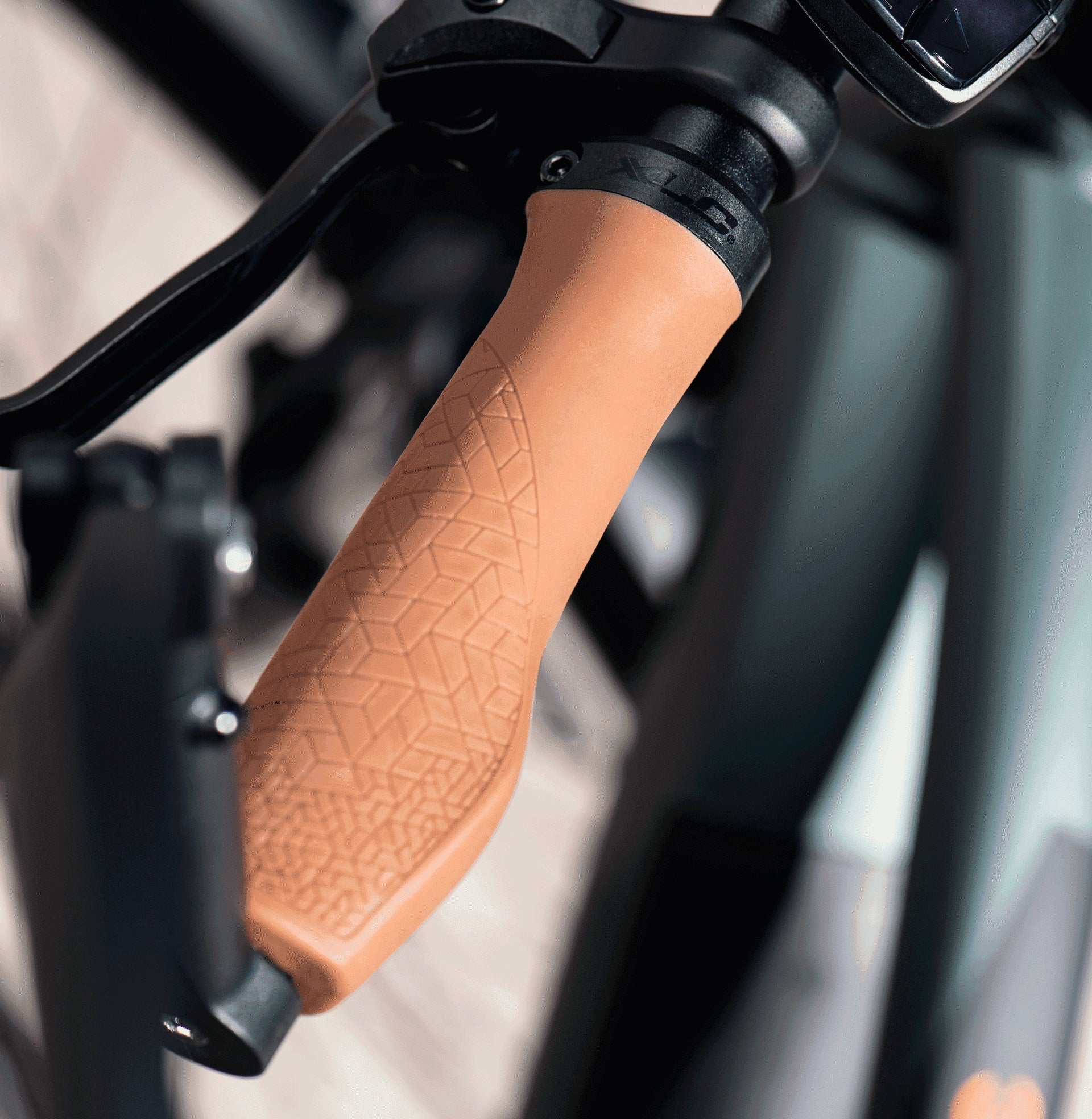 Brown XLC GR - G27 Ergonomic Sport Lock - On Grips for Enhanced Control