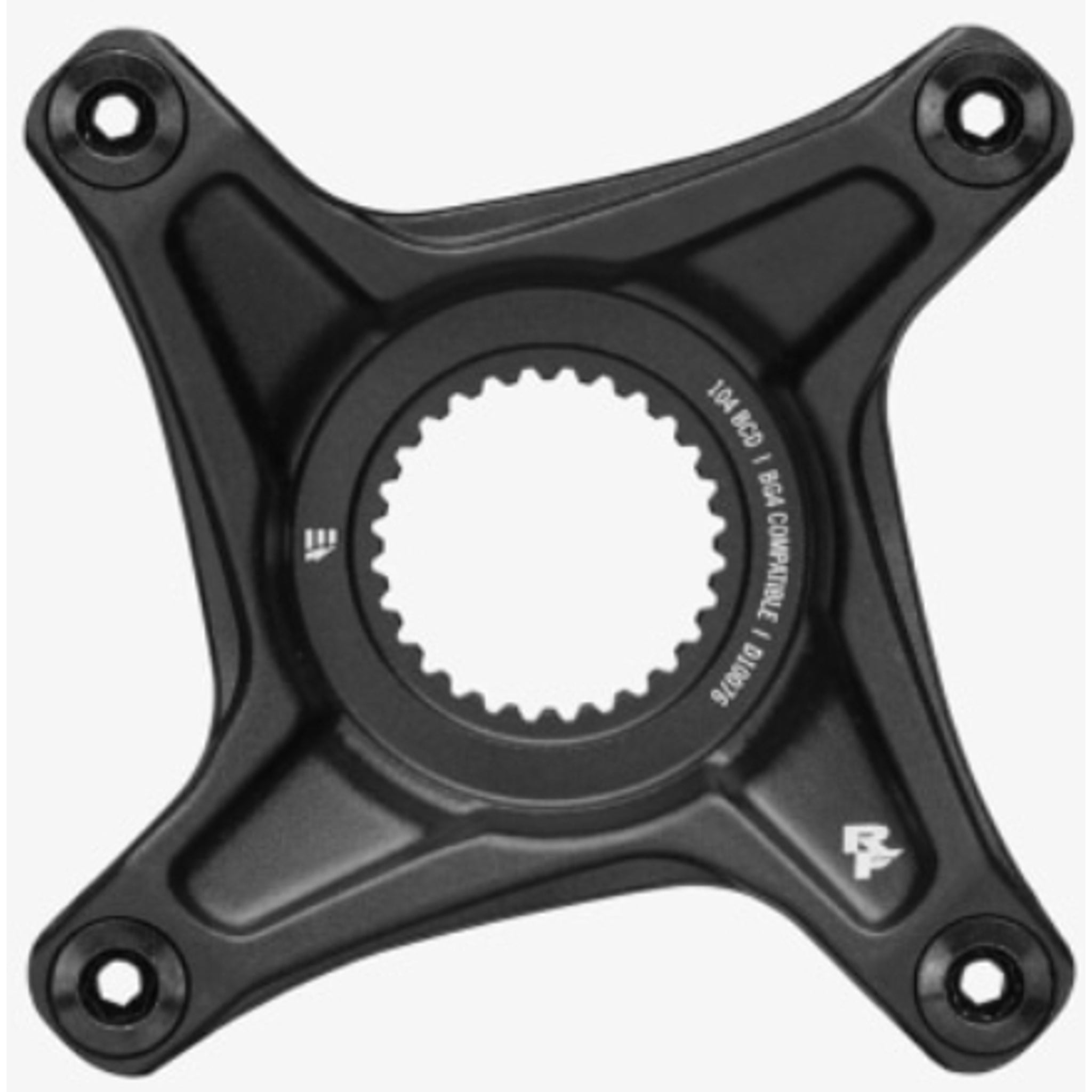 Race Face High - Performance Spider and Hardware Set for Bosch Gen4 E - Bikes in Black, Ideal for Mounting New - Style Chainrings