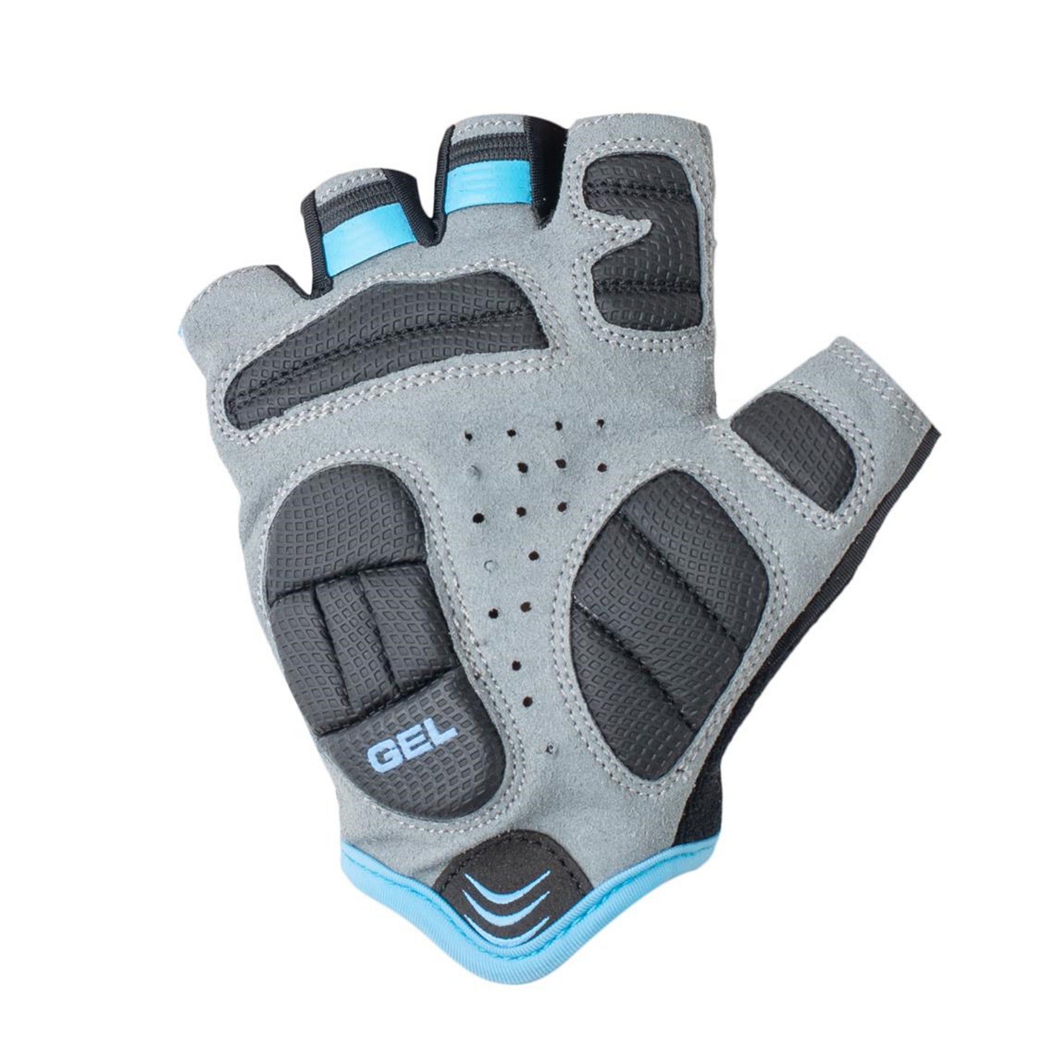 Bellwether Ice Blue Women's Ergonomic Gel Fingerless Gloves