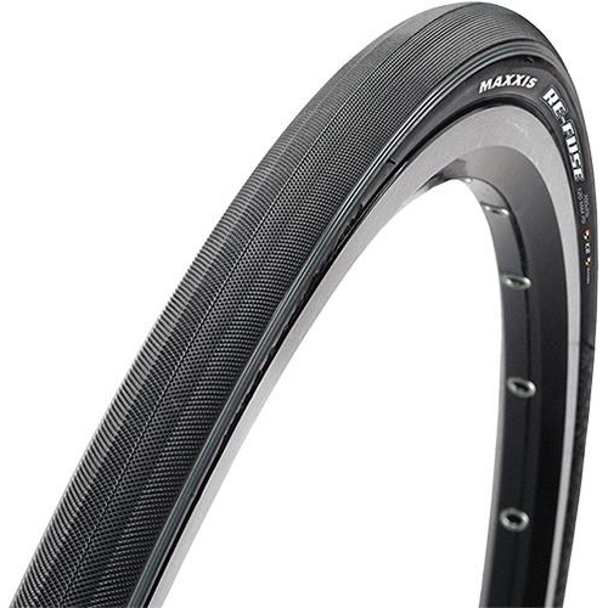 MAXXIS Foldable Road Bike Tire - 700 x 23, Refuse Black with MAXXSHIELD and KEVLAR Belt