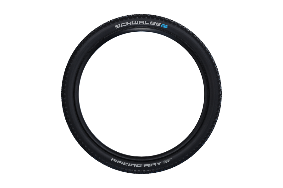 Schwalbe High - Performance Racing Bicycle Tyre - Racing Ray, 29 x 2.35 Size, Evolution Folding Type, Addix SpeedGrip Compound (blue), TL - Easy SuperGround HS489