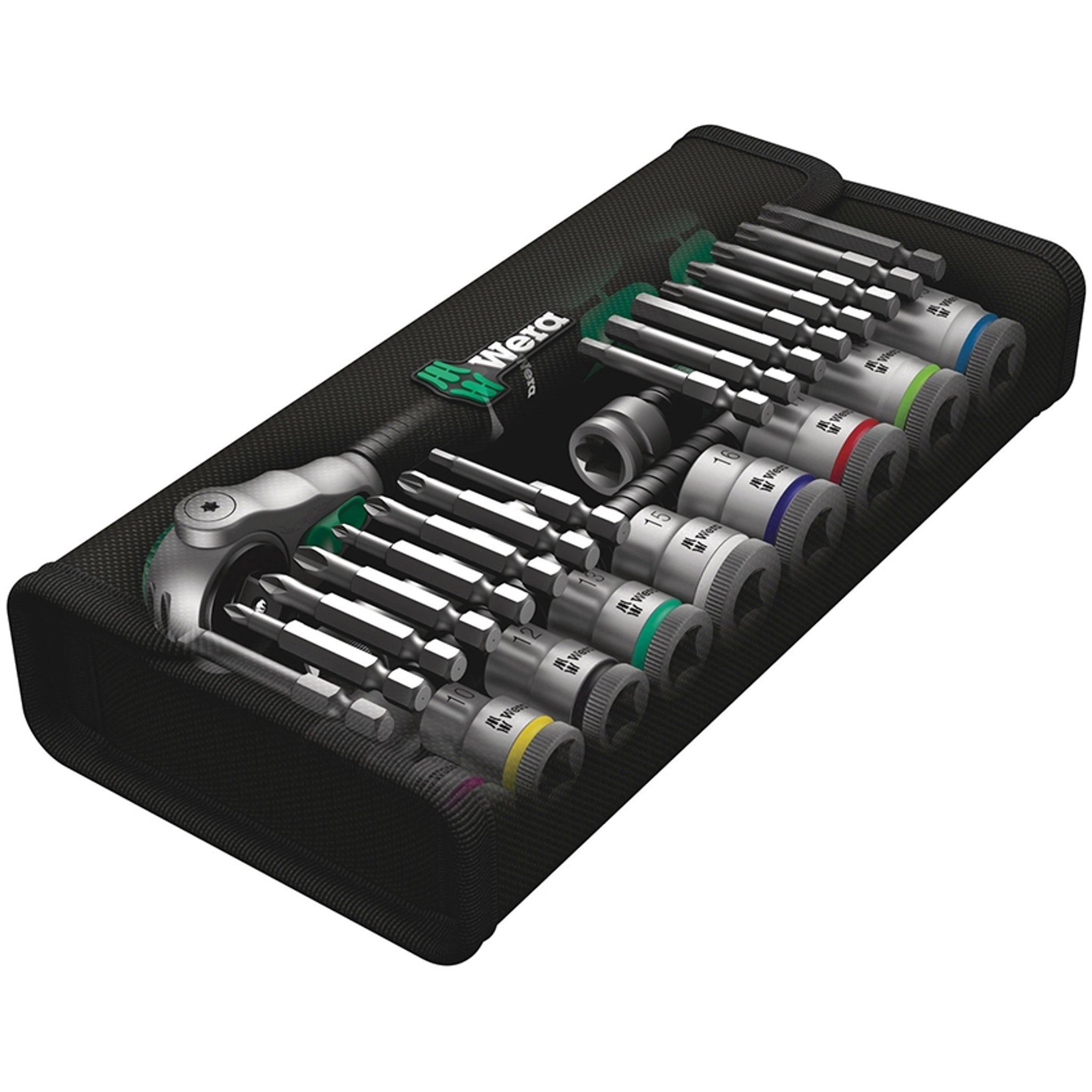 Wera 3/8 Drive Zyklo Speed 29-Piece Socket Ratchet Set for Efficient and Precise Work