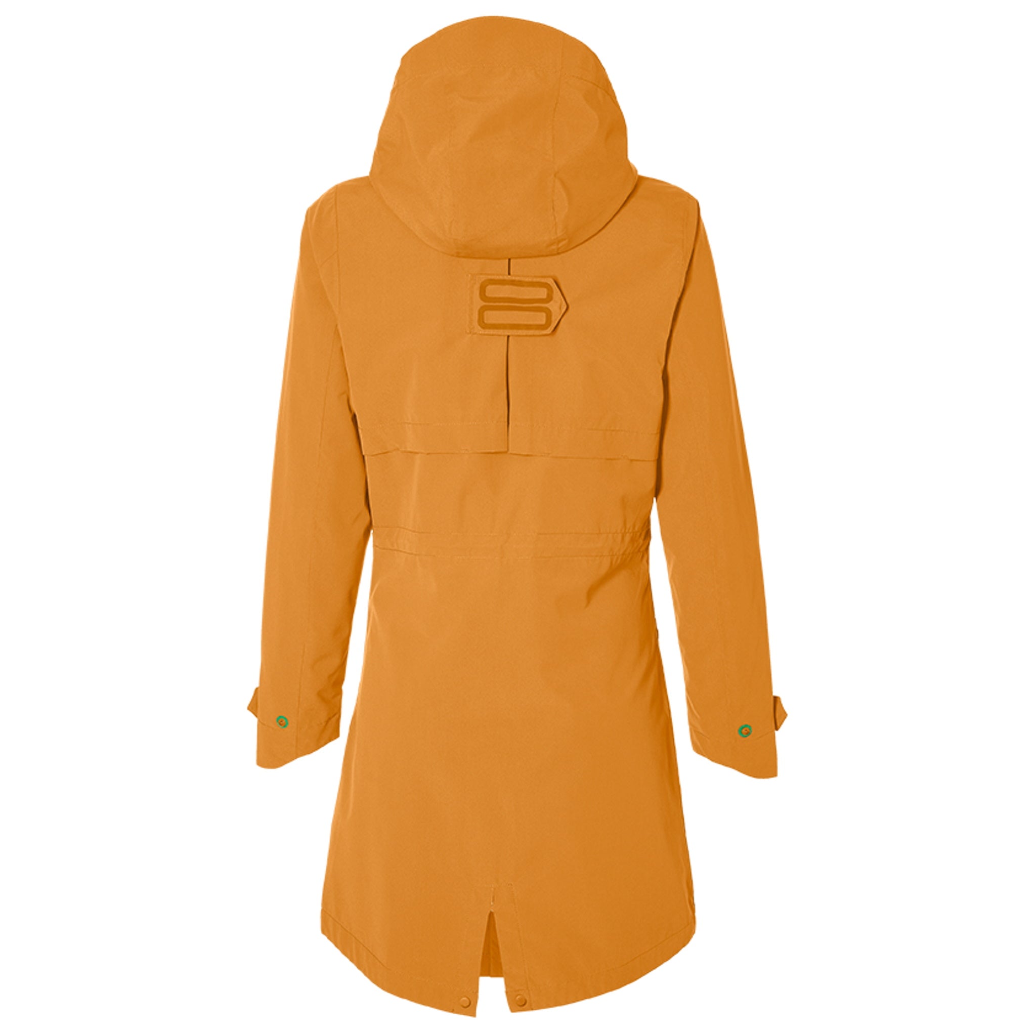 Golden Brown Basil Mosse Waterproof Breathable Women's Bicycle Rain Parka