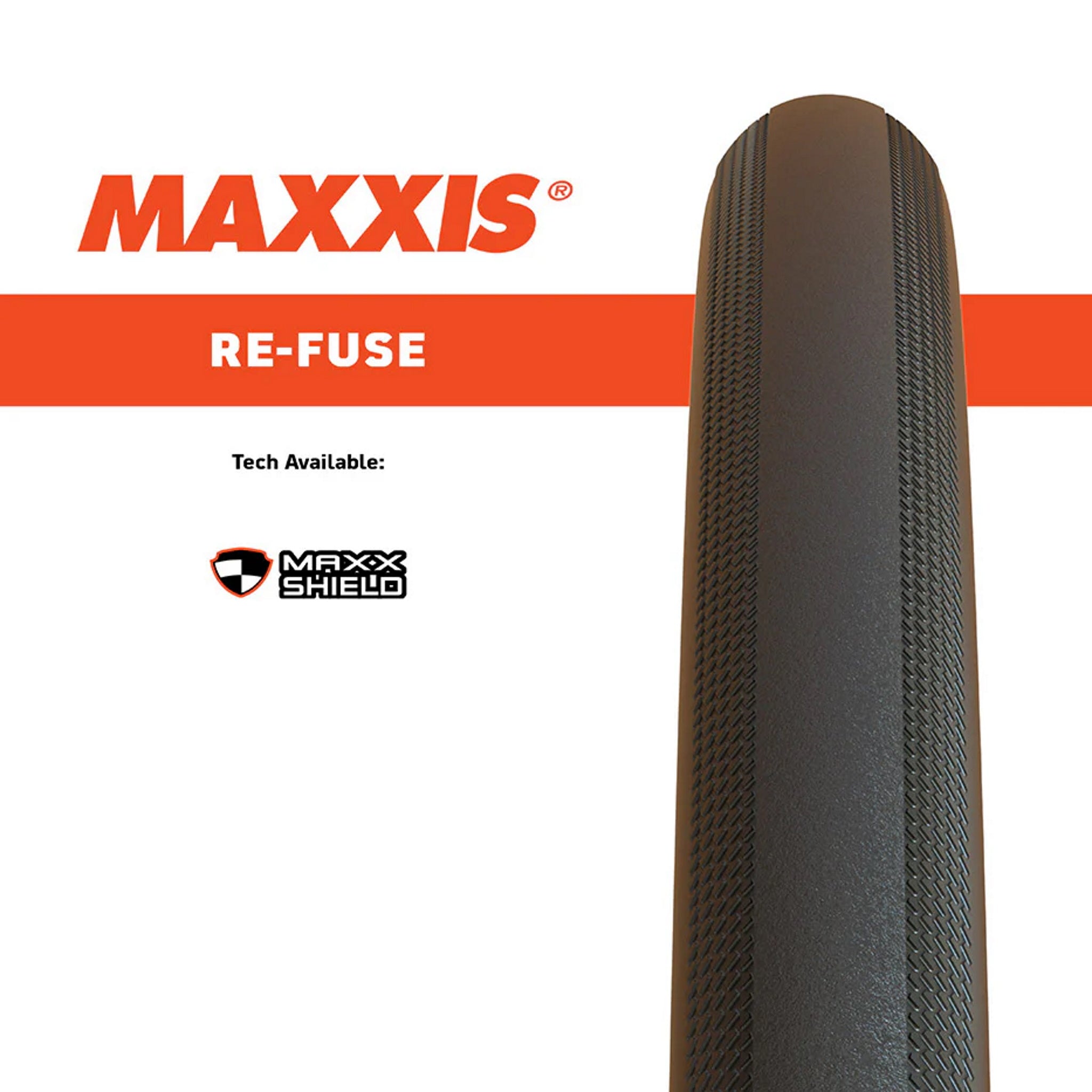 Maxxis Gen2 Re-Fuse 700x28 AS Foldable Endurance Tire with Full Silica & Maxxshield