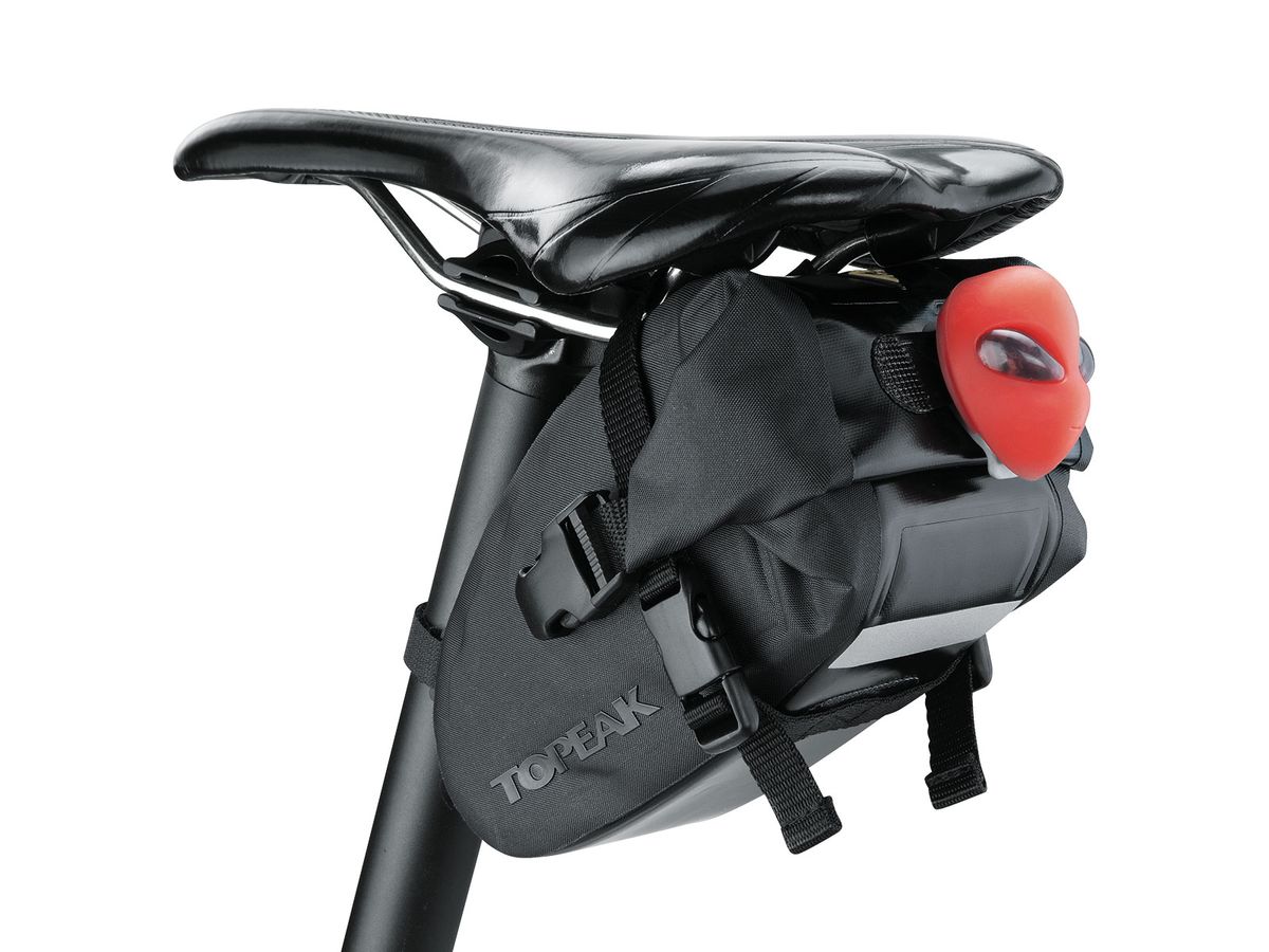Medium Topeak Weatherproof Wedge Drybag Saddle Pack with Quick Release Straps