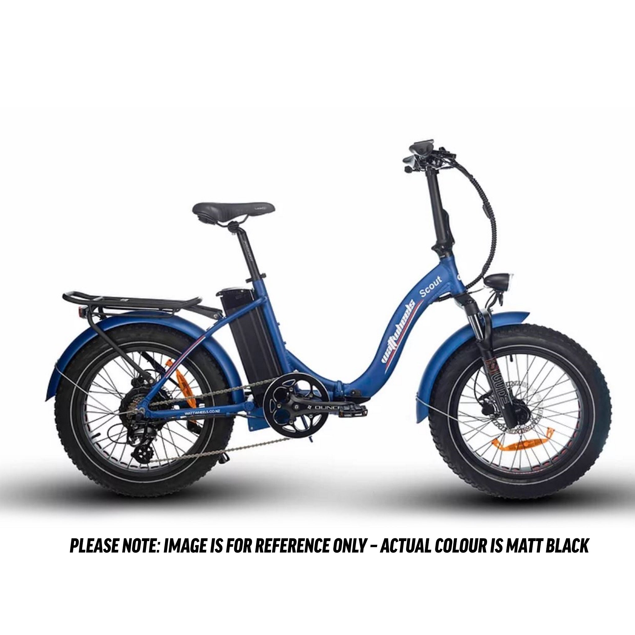 Watt Wheels Scout LS Matt Black Folding E-Bike with 624wh Battery