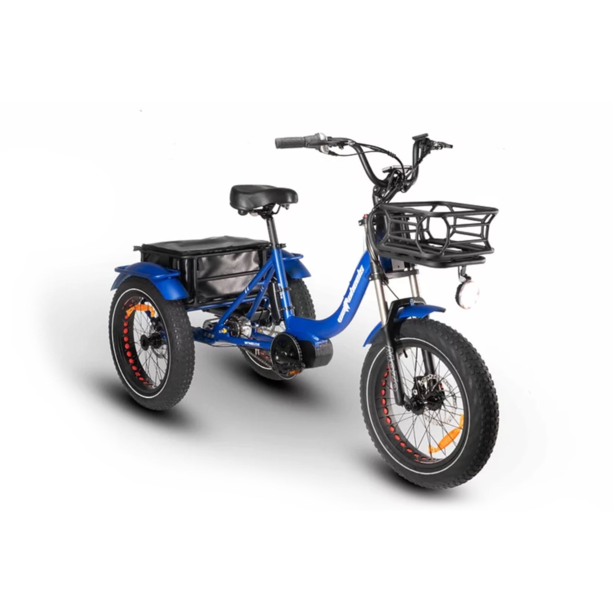Matt Blue Watt Wheels XT Electric Trike with Enhanced Off - road Performance