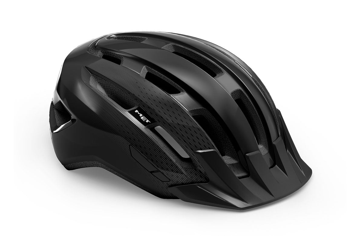 Met Downtown MIPS Black E-Bike and Trekking Touring Helmet with Advanced Brain Protection