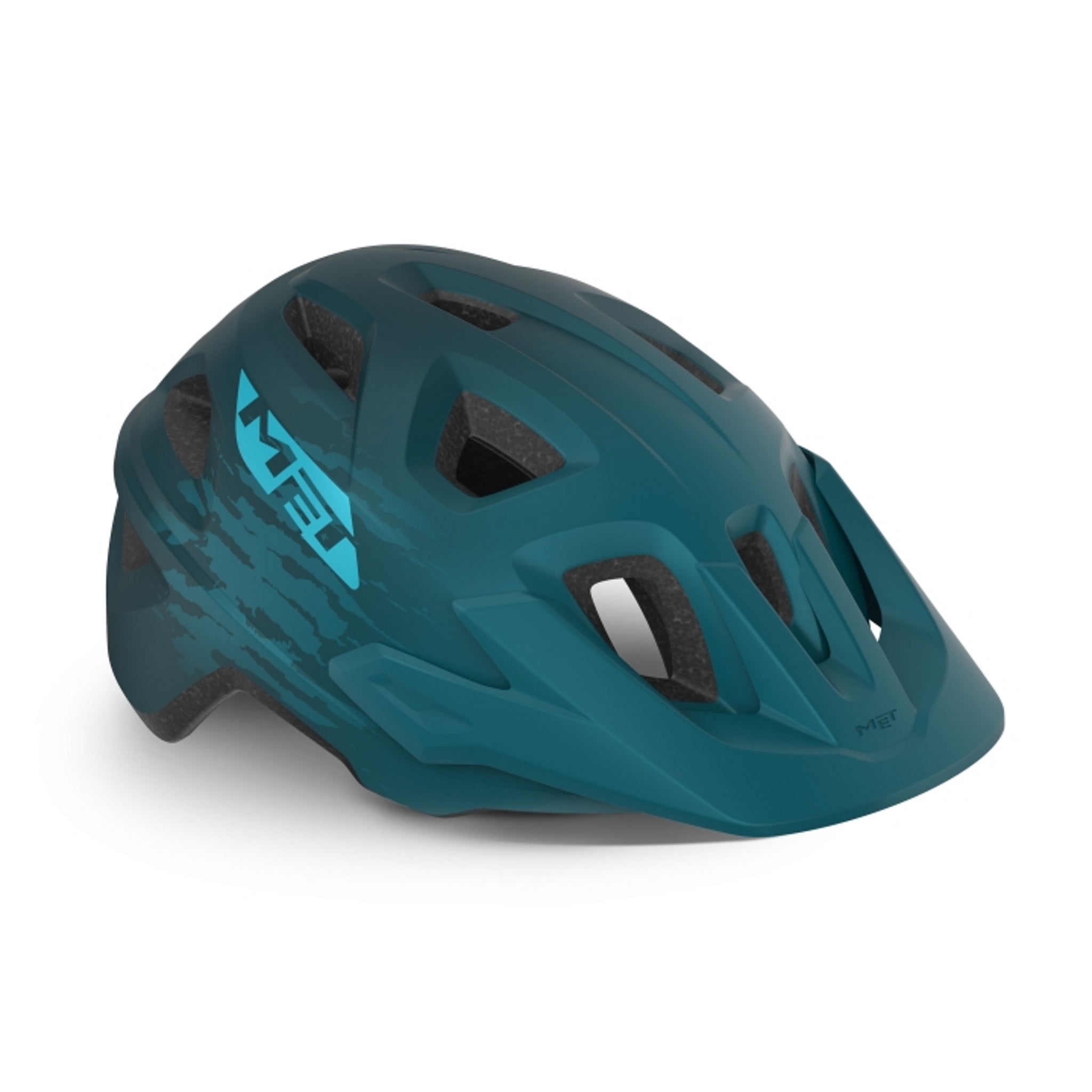 Petrol Blue MET Echo MIPS Entry-Level High-Quality MTB Helmet