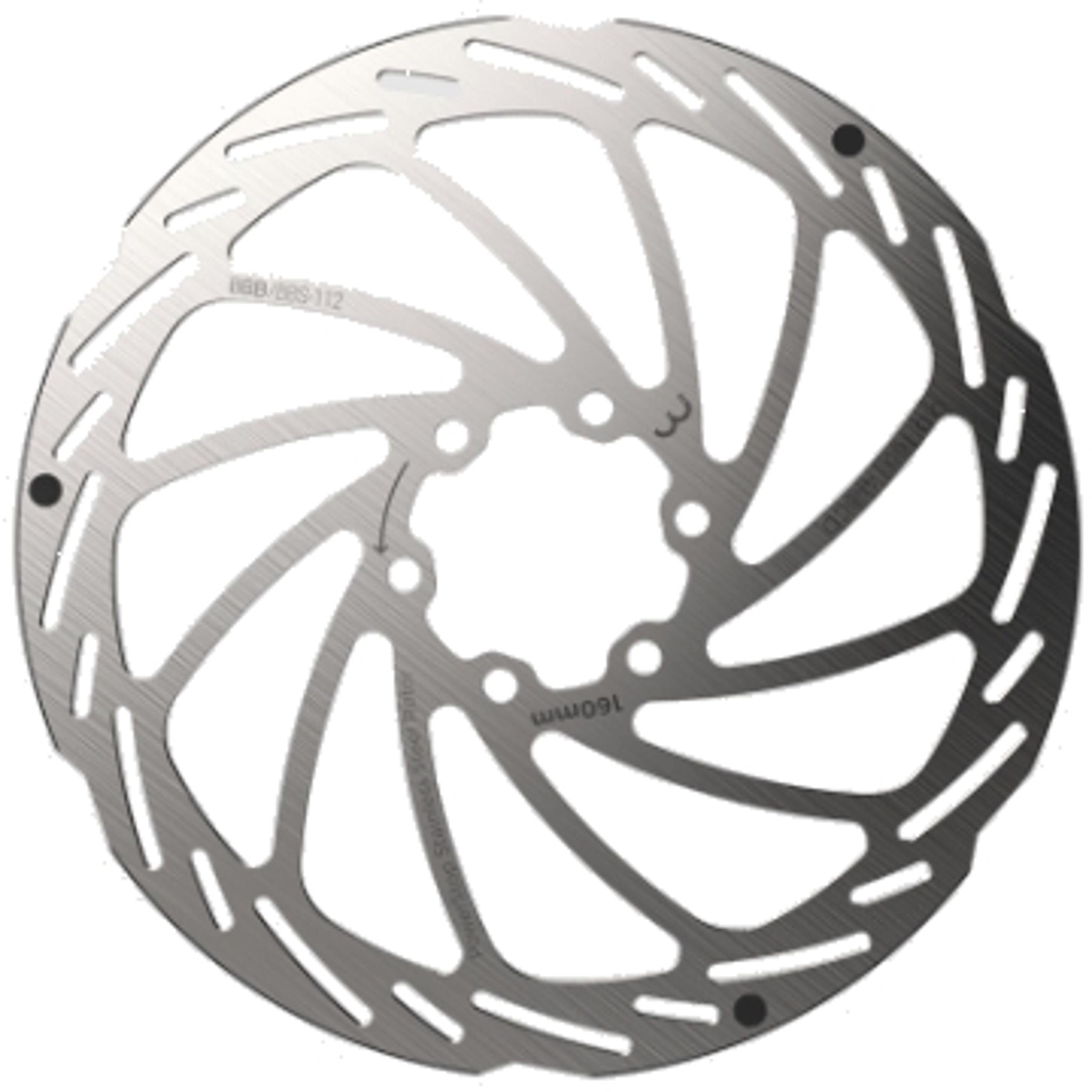 BBB High - Performance Powerstop V2 160mm 6 - Bolt Bicycle Brake Rotor for Superior Cycling