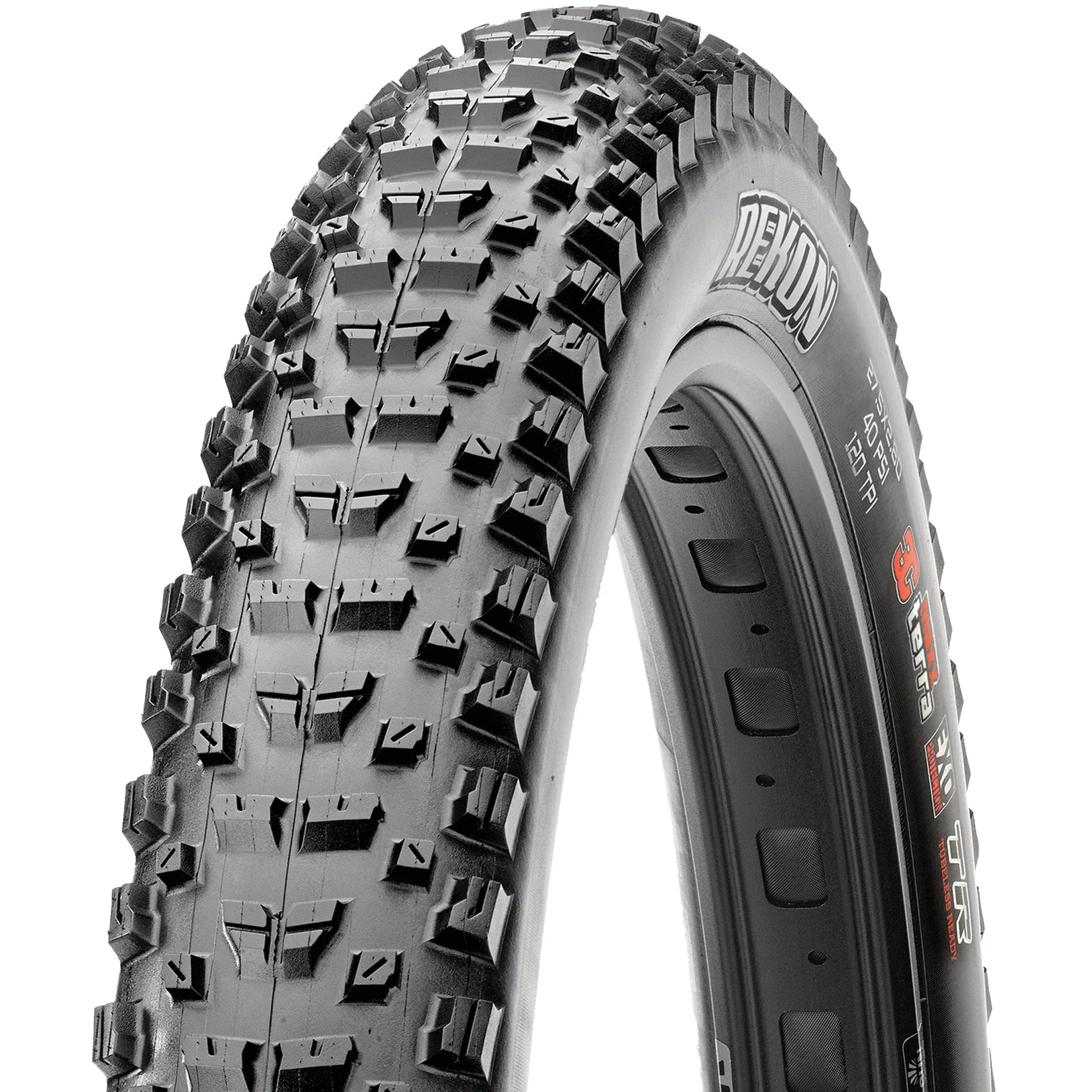 Maxxis Rekon 29 x 2.40 Black EXO TLR Foldable MTB Tire for Aggressive Trails