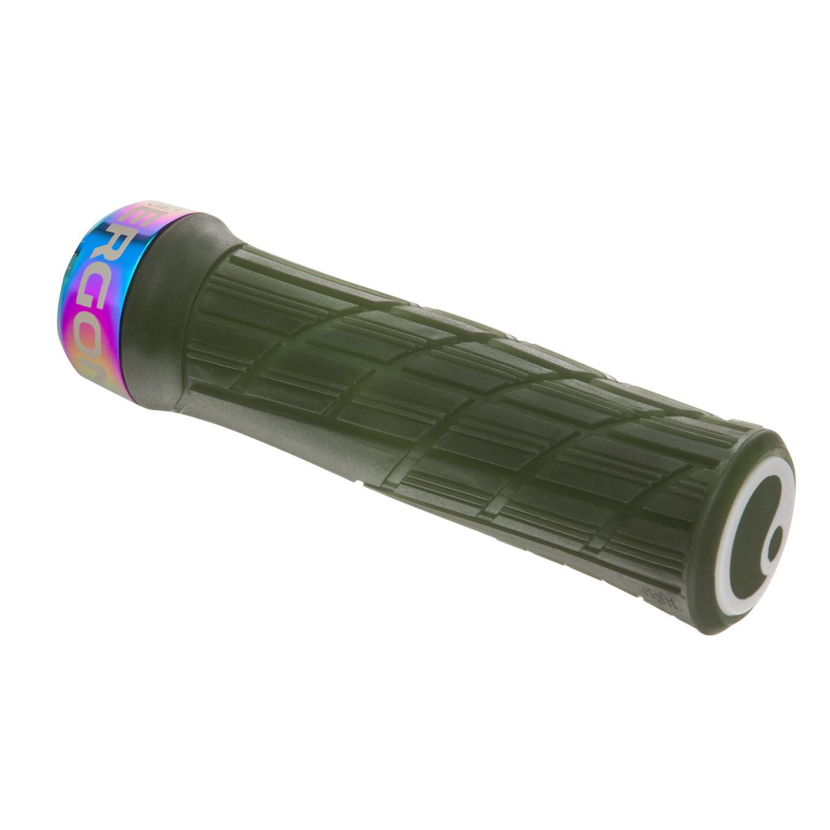 Ergon GE1 Evo Factory Mountain Bike Grips in Frozen Moss/Oil Slick Color Scheme