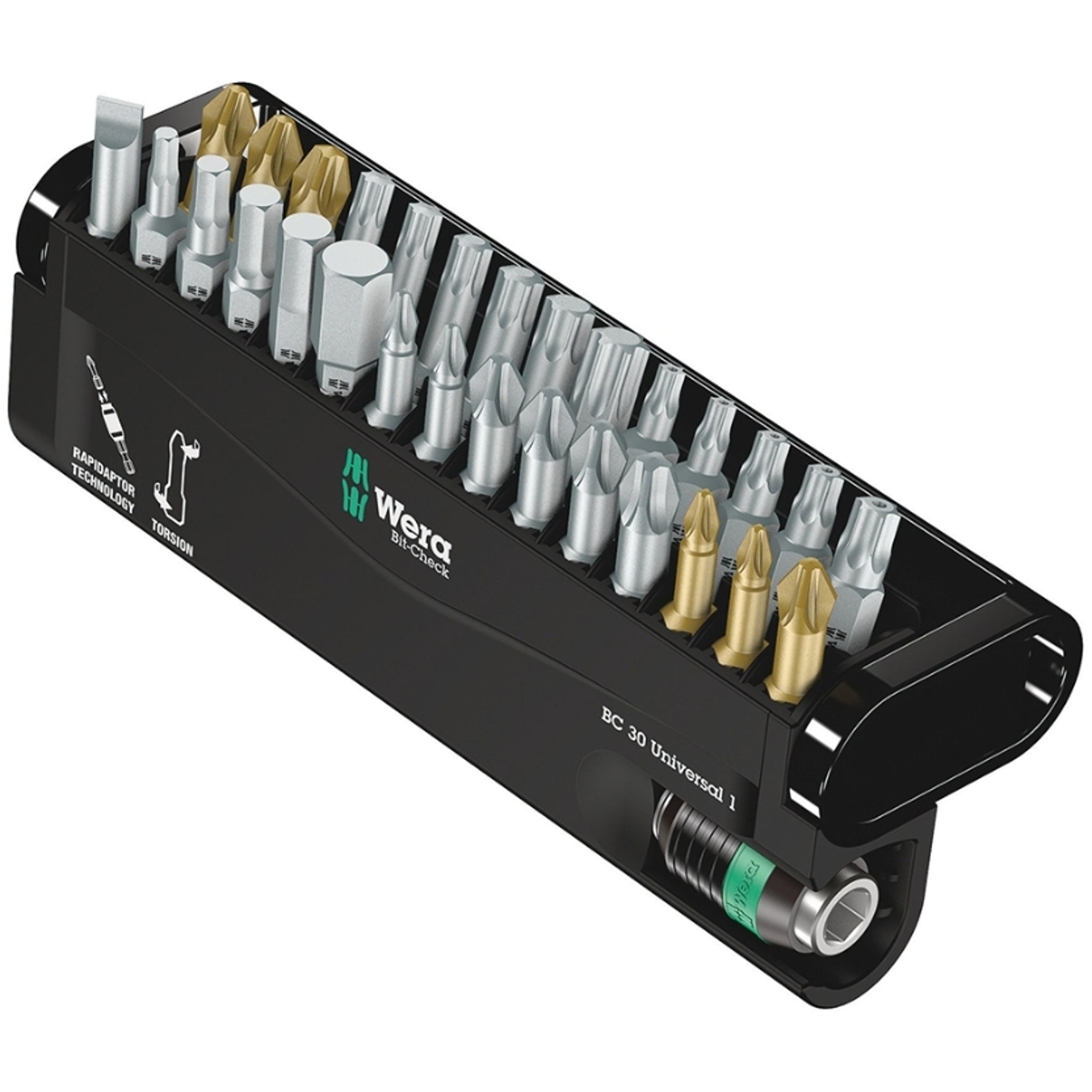 Wera 30 - Piece Universal Bit - Check Set for Versatile Use