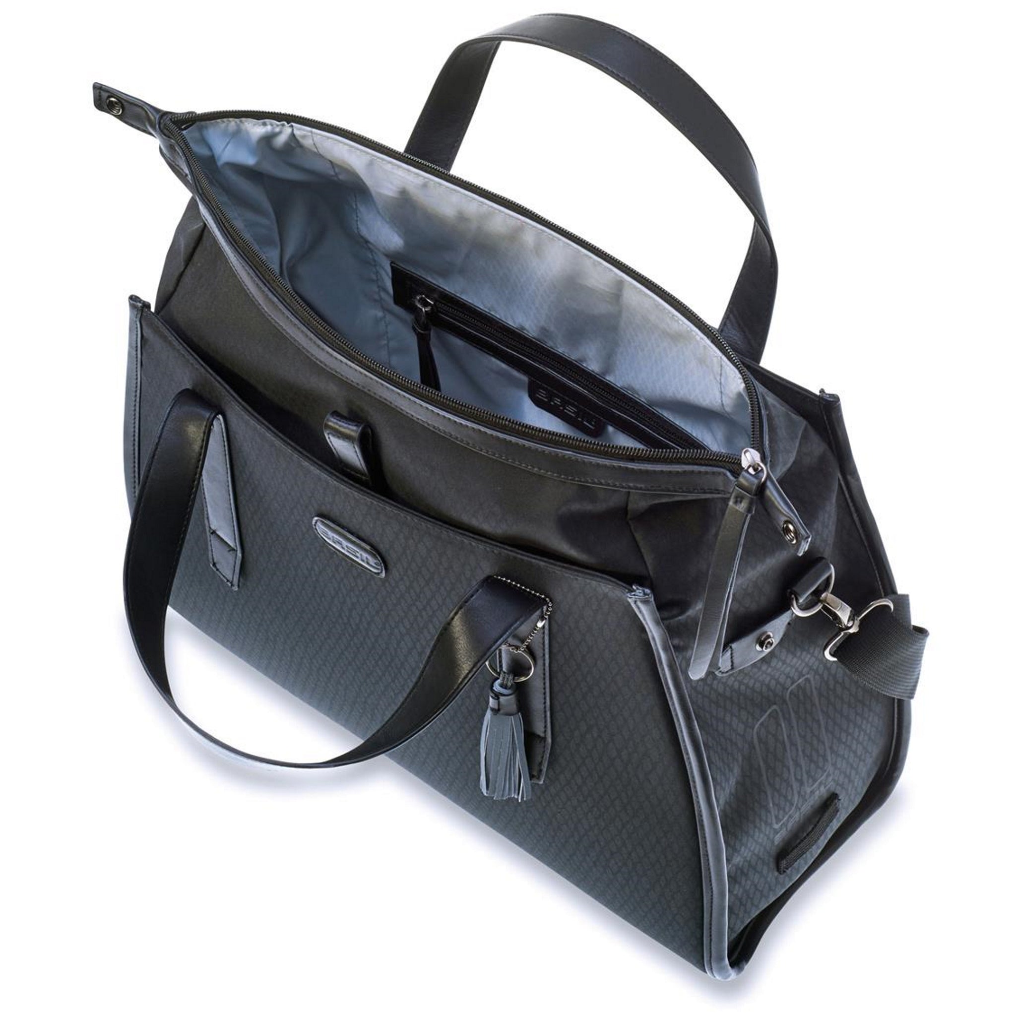 17L Midnight Black Basil Noir Waterproof Business & Bicycle Shoulder Bag