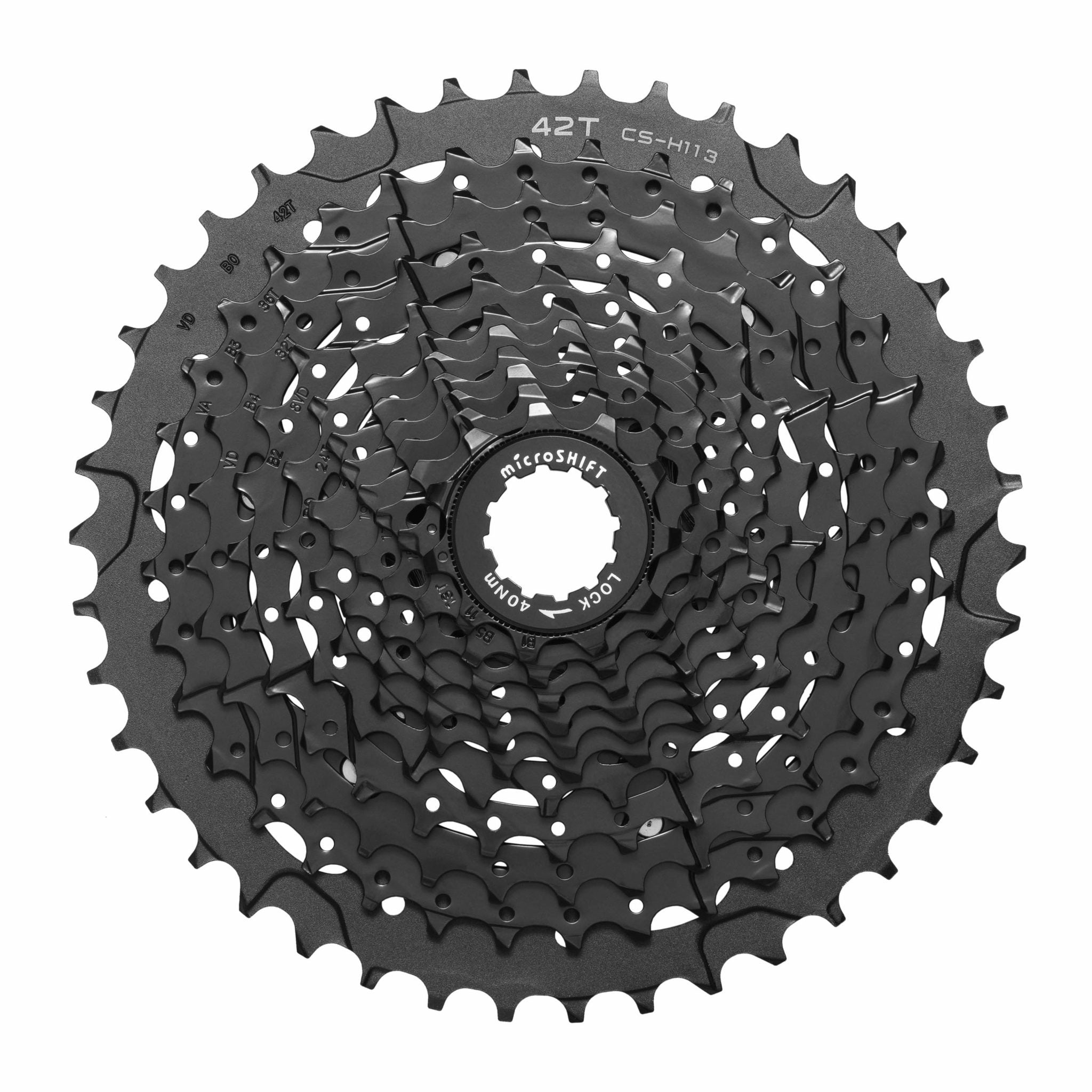 MicroShift 11-Speed 11-42T H-Series Black Bicycle Cassette for High-Durability Performance