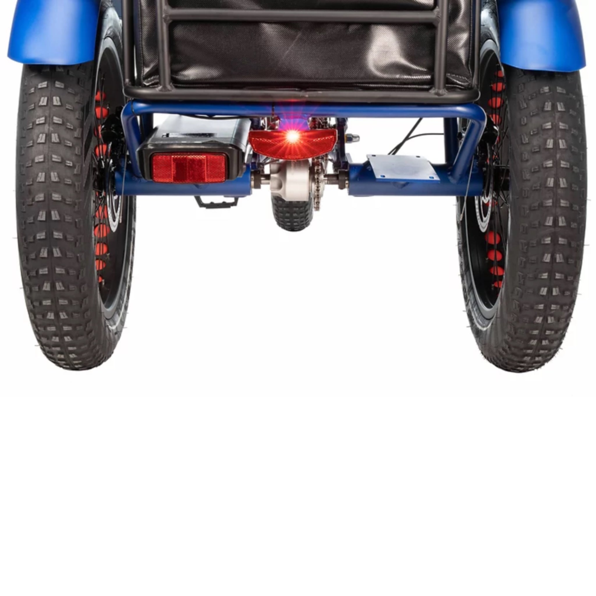 Matt Blue Watt Wheels XT Electric Trike with Enhanced Off - road Performance
