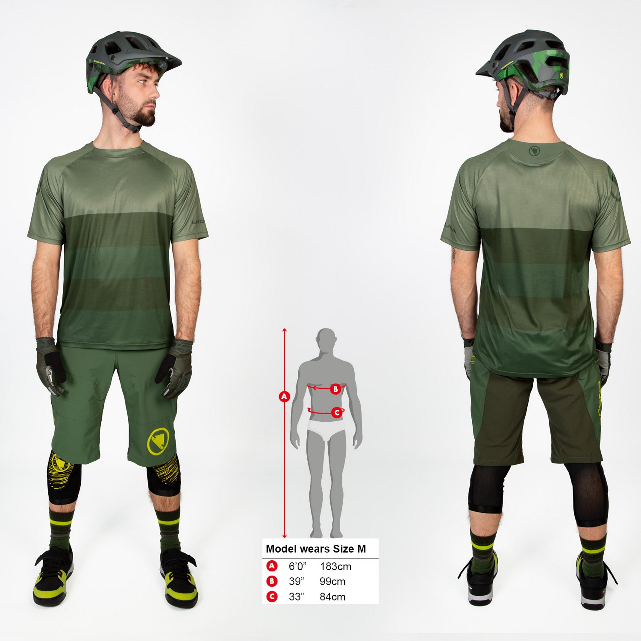 Endura Olive Green SingleTrack Core Short Sleeve Trail Mountain Bike Jersey