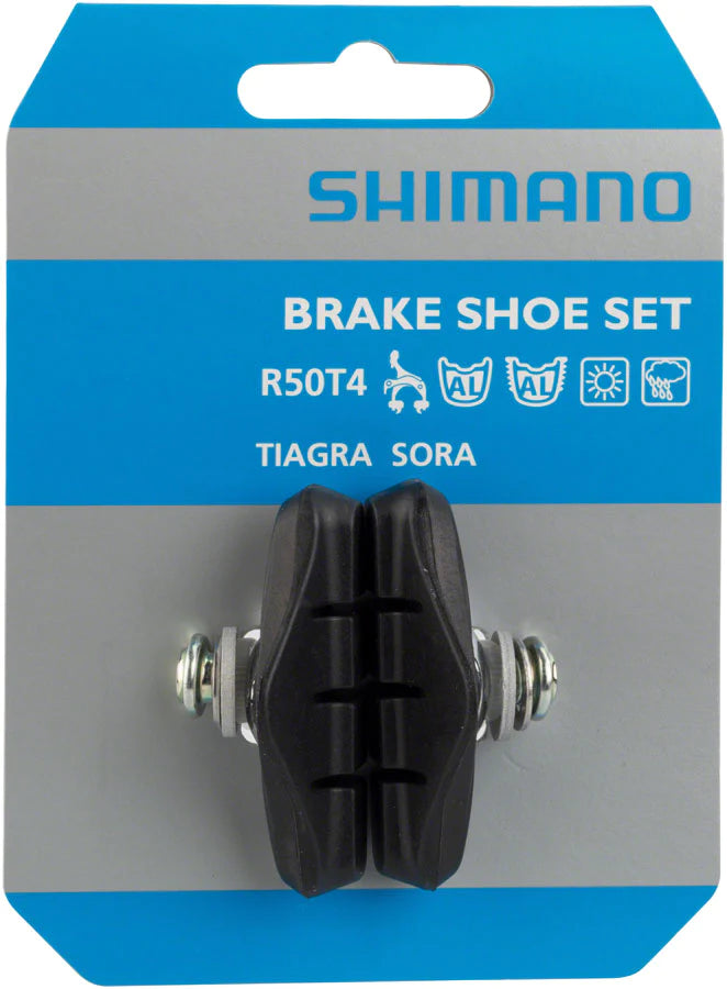 Shimano Road Brakeshoes Pair - R50T4 Compound for Side - Pull Brakes