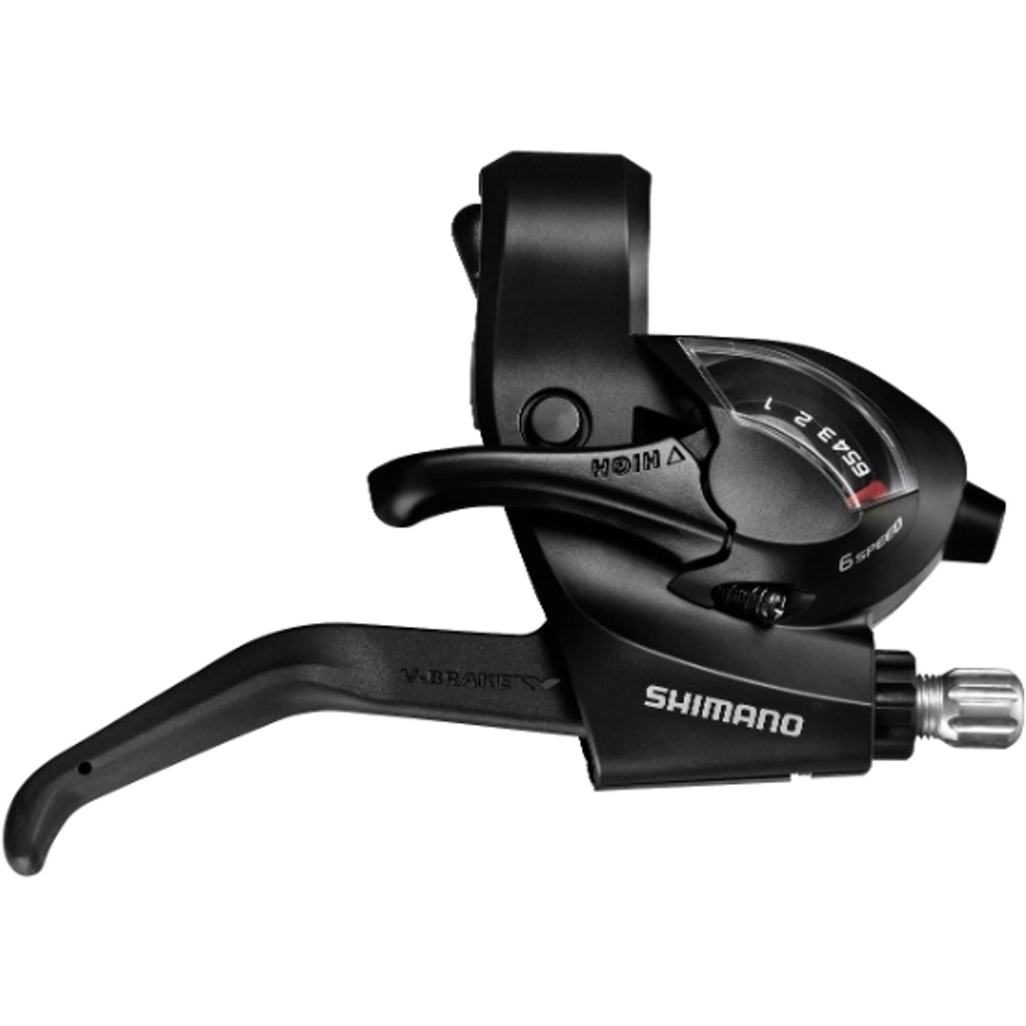 Black Shimano ST-EF41 EZ-Fire 6-Speed Right STI Shifter for Reliable Cycling