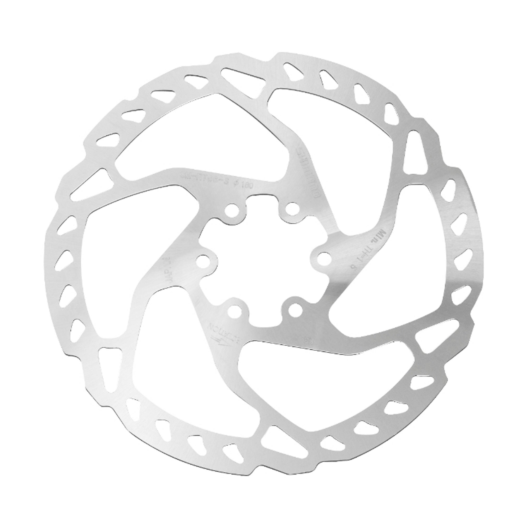 Shimano SM - RT66 160mm 6 - bolt Disc Brake Rotor for Mountain Bikes (MTB) SLX Series