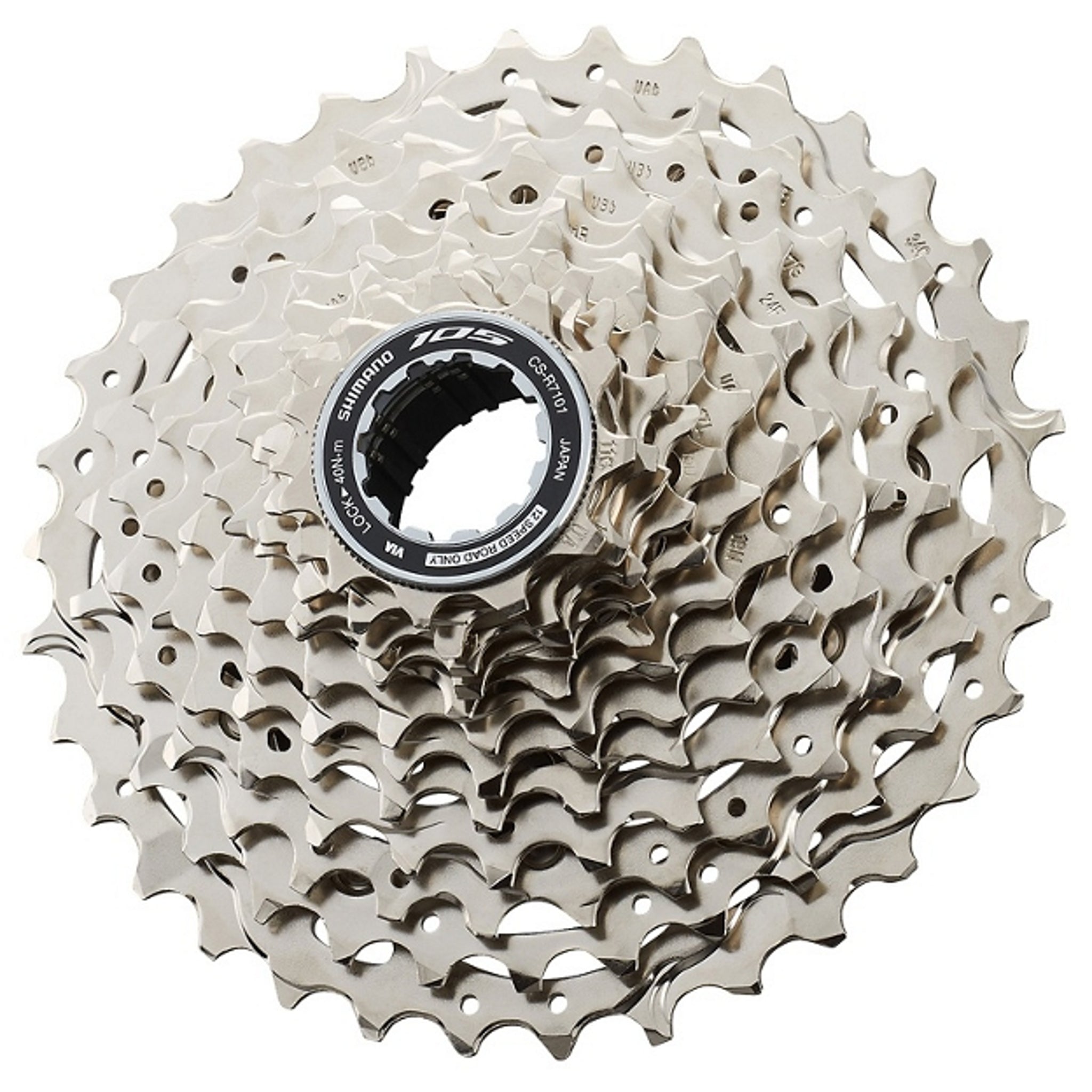 Shimano 105 CS - R7100 Lightweight 12 - Speed 11 - 34T Cassette for Smooth Shifting