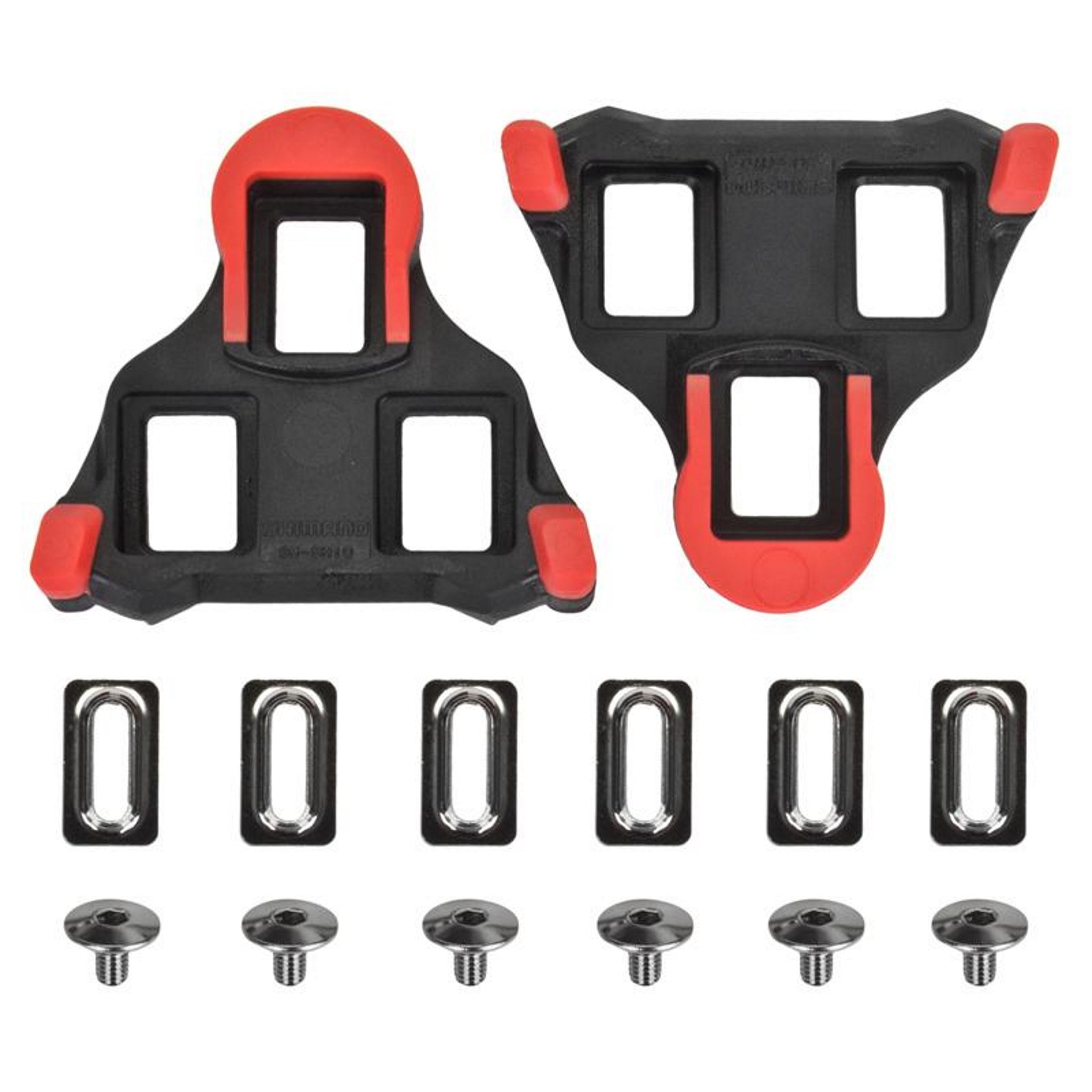 Red Fixed Shimano SPD - SL SH10 Cycling Cleats for Bicycle Pedals