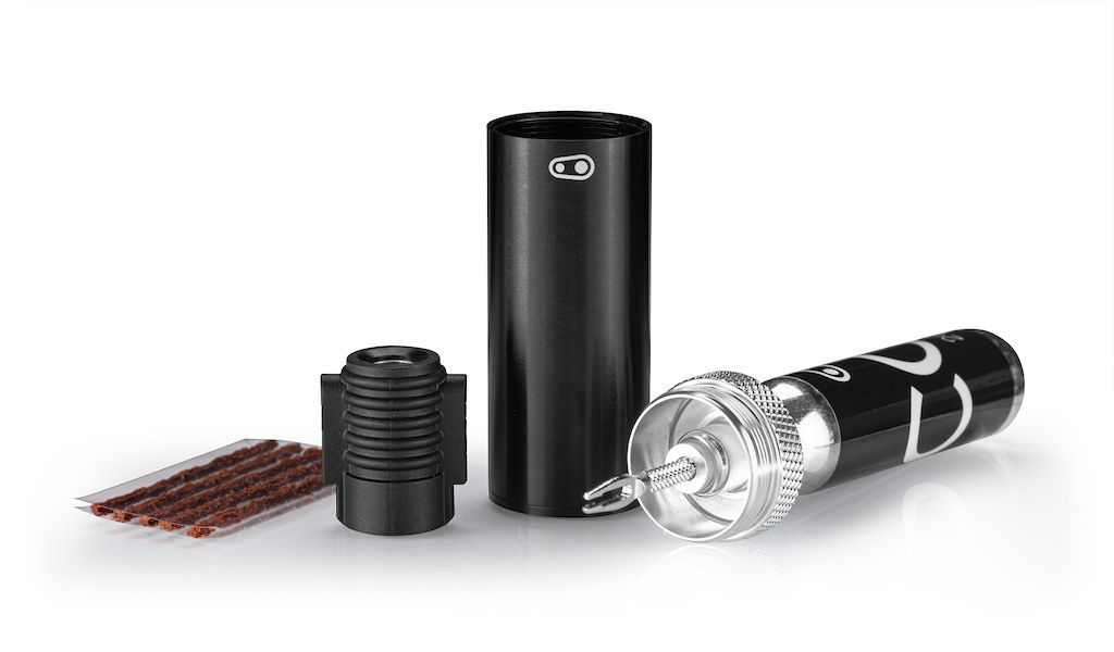 Black Crankbrothers CO2 Tool with Tire Plugs and Storage Case