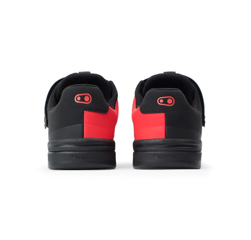 Crankbrothers Stamp Speedlace Shoes in Grey/Red with Black Outsole