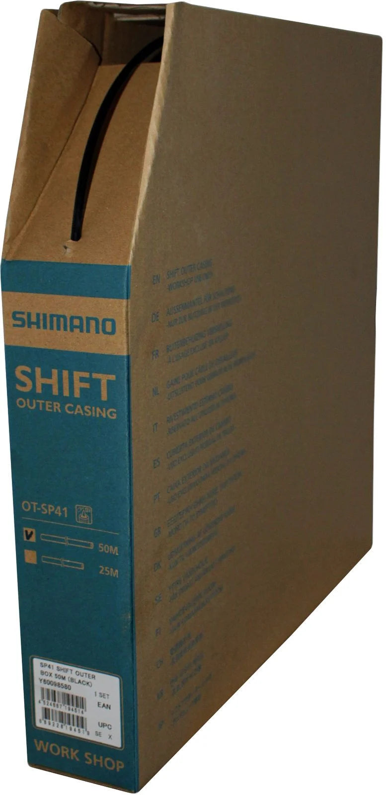 Black Shimano Workshop Shift Cable Housing - 50m Bulk Pack
