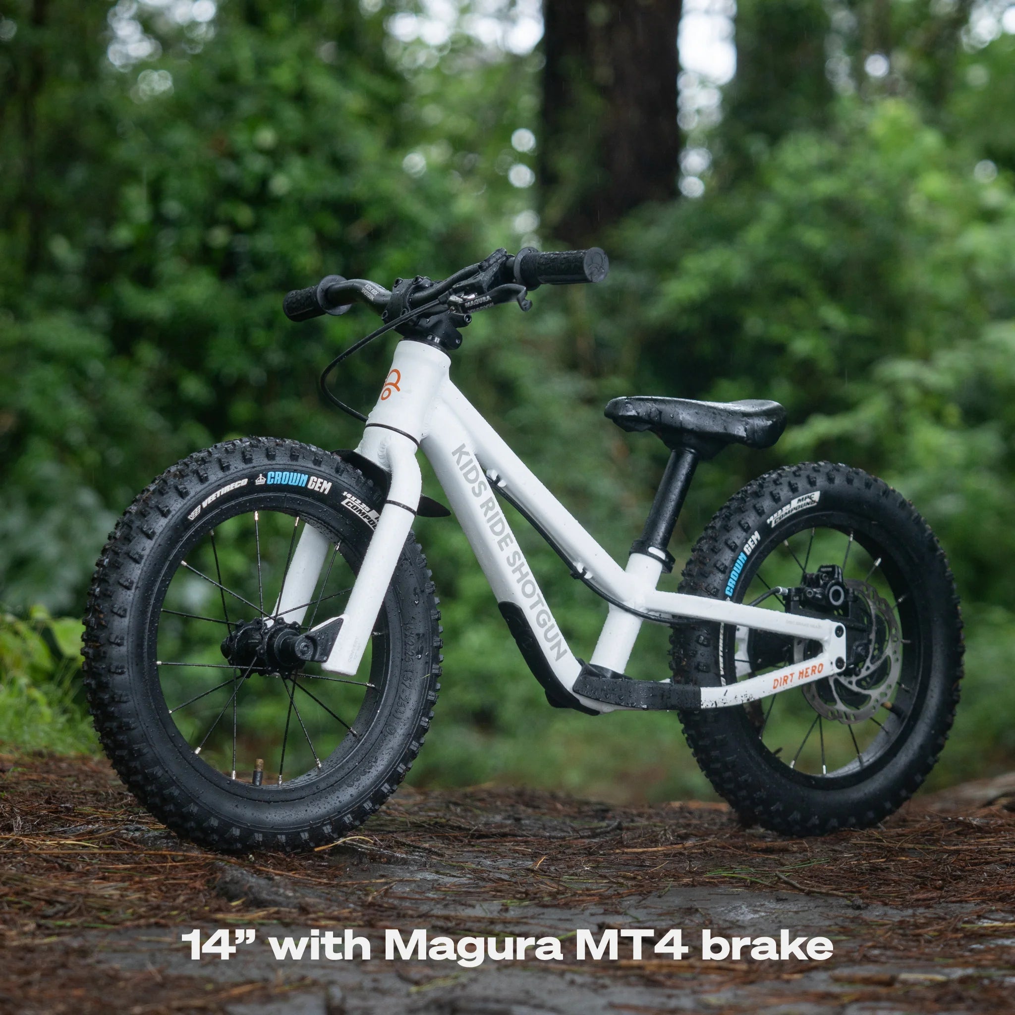 Shotgun 14-Inch Dirt Hero Off-Road Kids' Balance Bike Equipped with Hydraulic Disc Brake