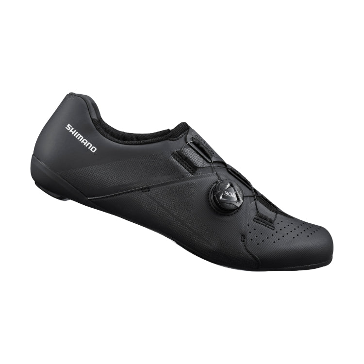 Shimano E-Wide Black RC300 High - Performance Road Cycling Shoes