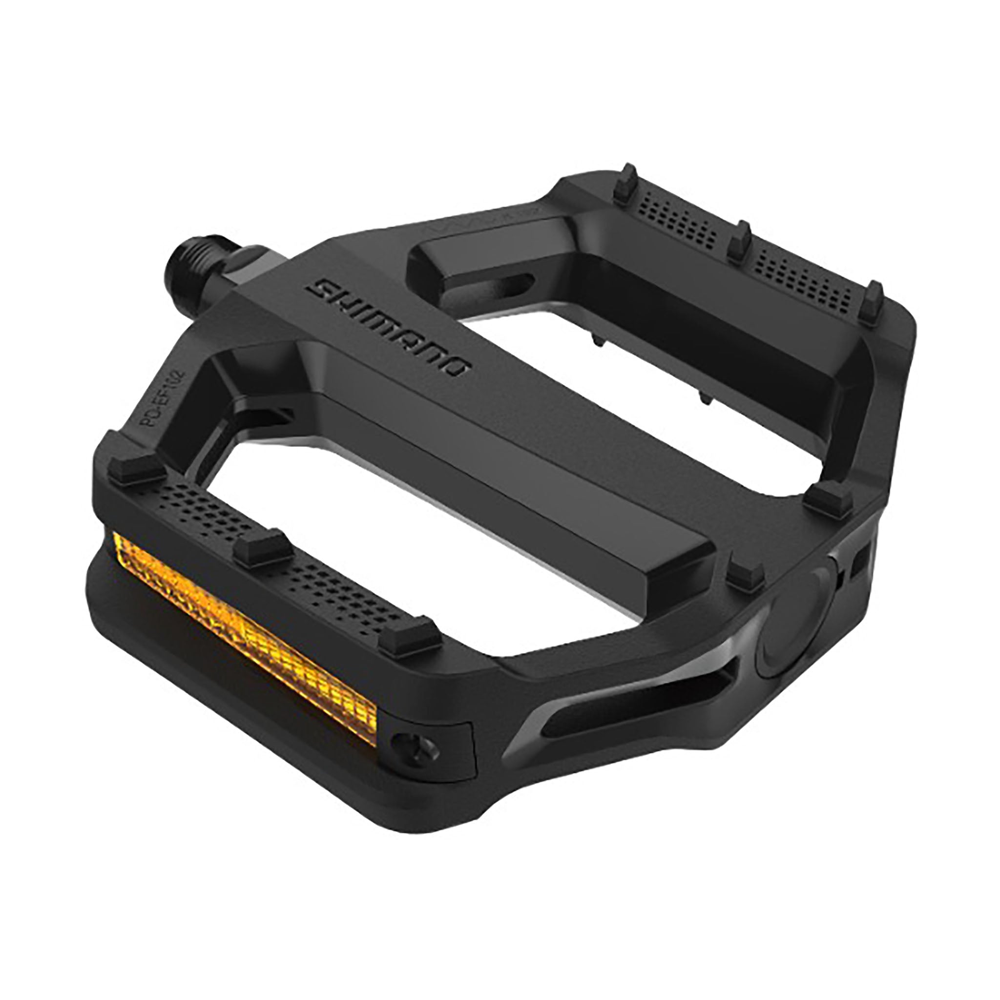 Shimano PD - EF102 Black Flat Pedal with Durable Resin Body for City Riding