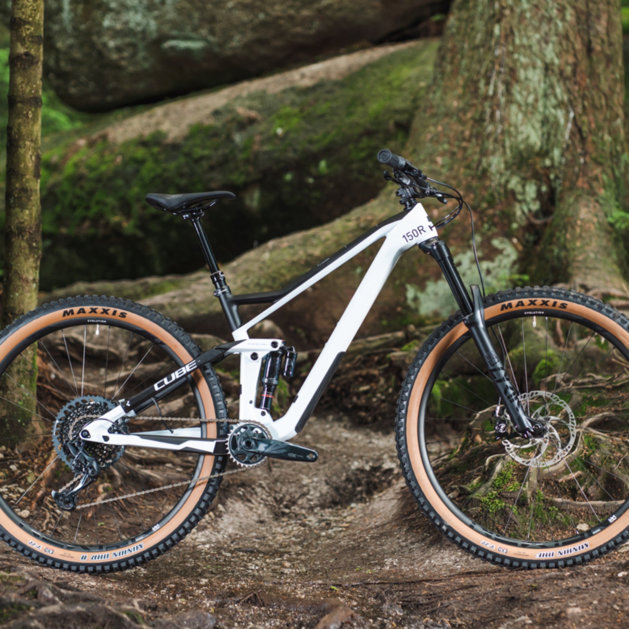 Cube Stereo 150 C:62 Race Enduro Mountain Bike in Stunning Flash White and Carbon Finish