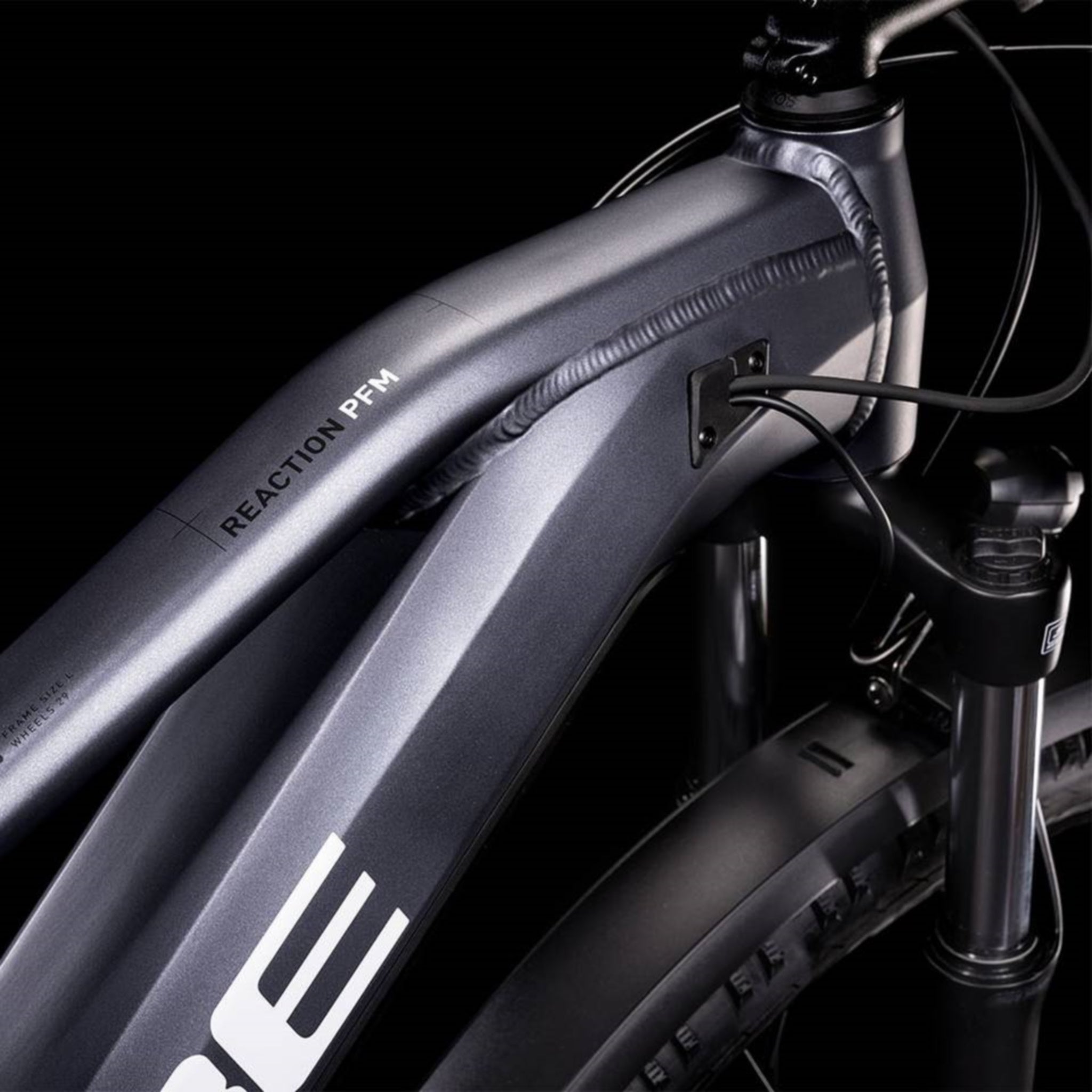 Cube Reaction Hybrid Performance 500 Allroad Metallic Grey and White Trapeze Electric Bicycle with 504Wh Battery