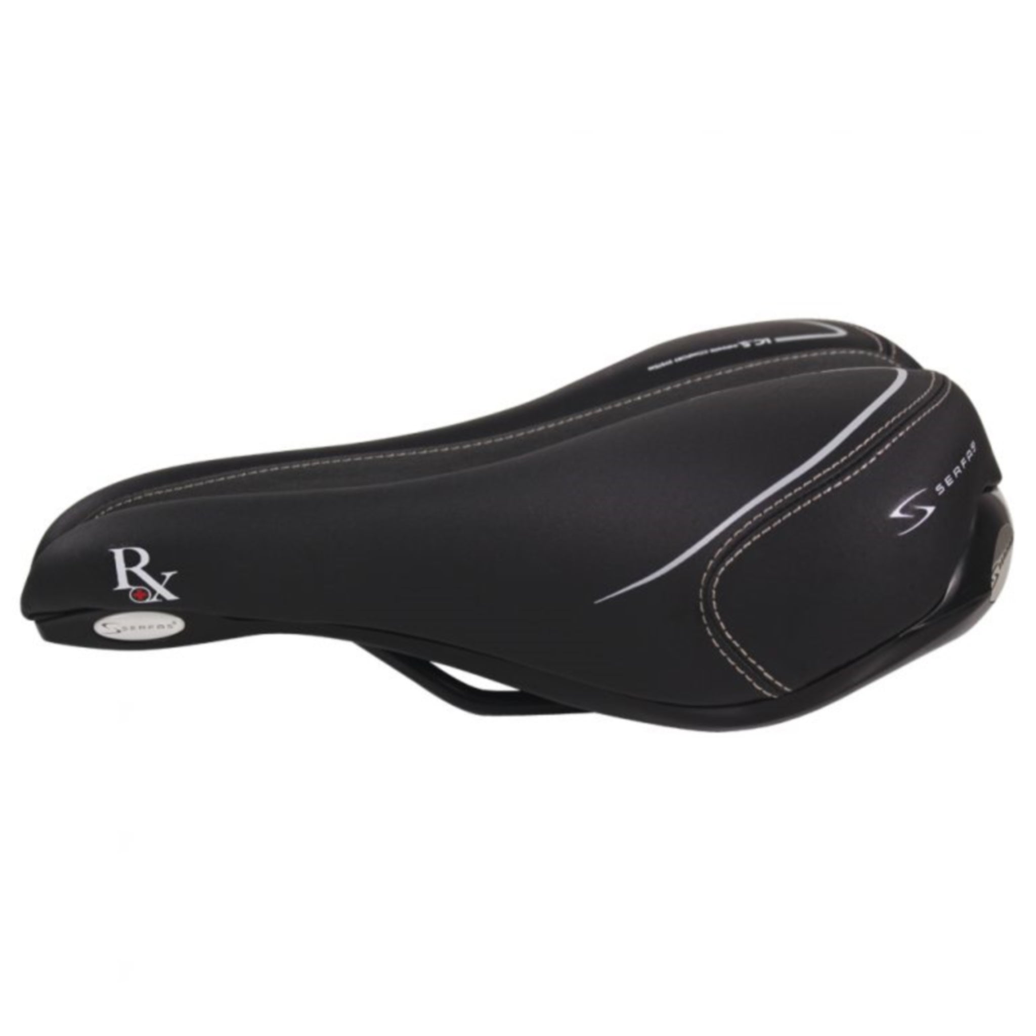 Serfas Men's Comfortable RX Bicycle Saddle for Enhanced Riding Experience